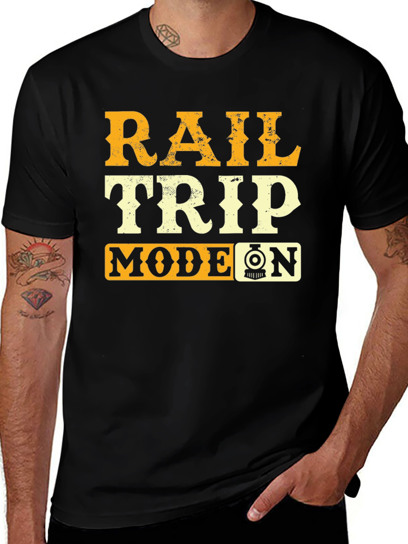 Variant 19 of Rail Trip Mode On Graphic Tee
