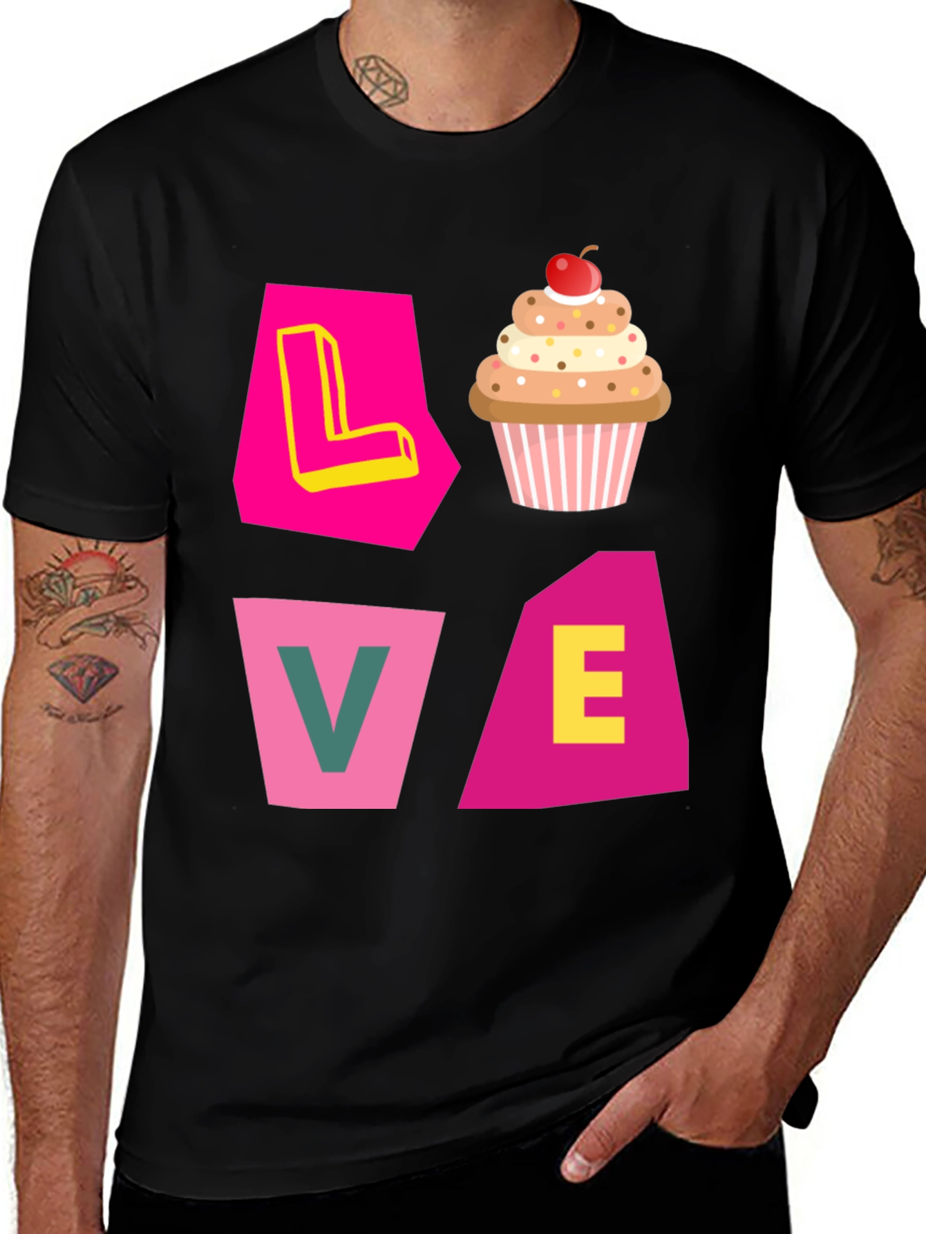 Variant 27 of Love Cupcake Graphic Tee - Sweet Style!