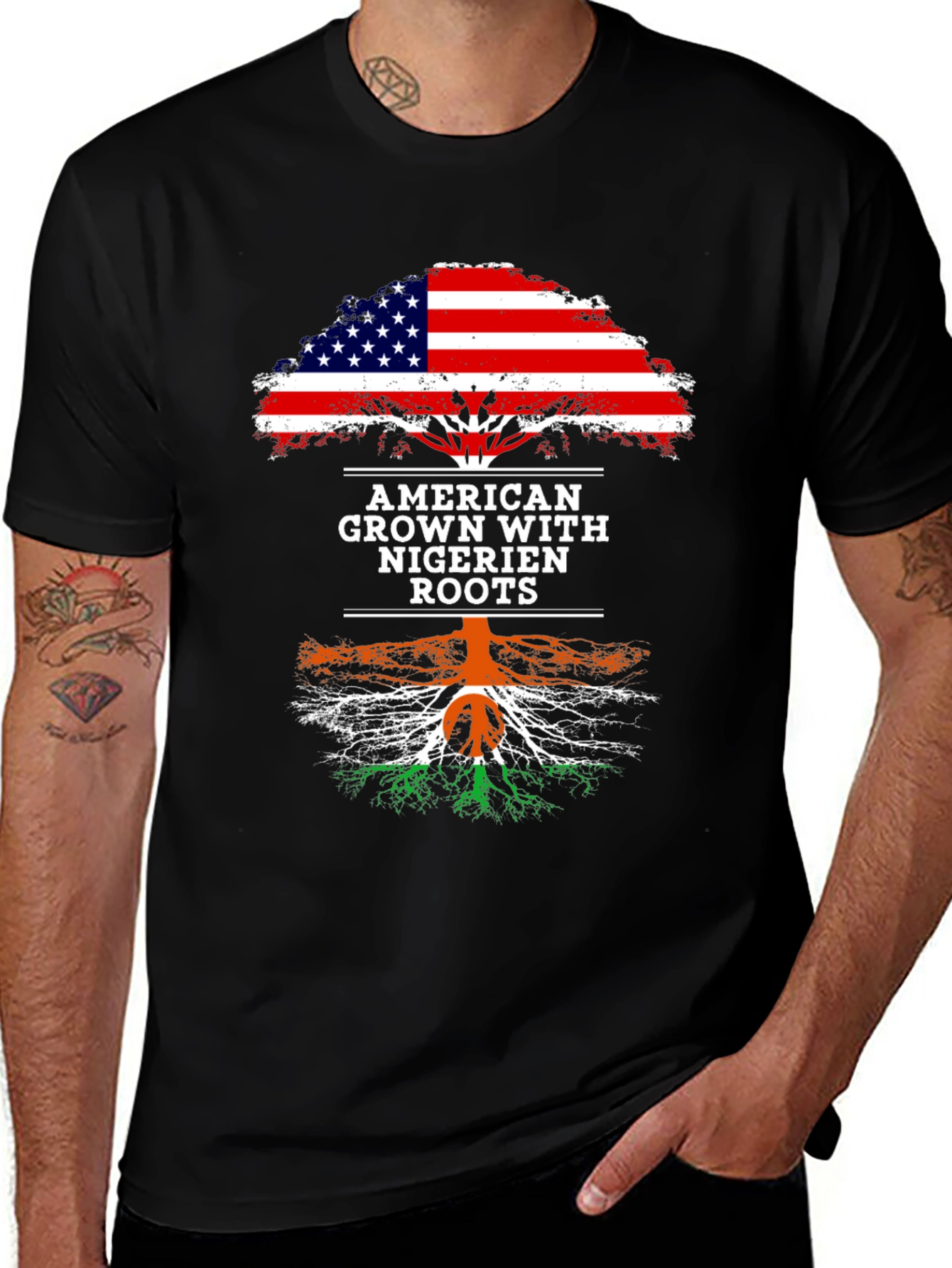 American Grown With Nigerian Roots T-Shirt