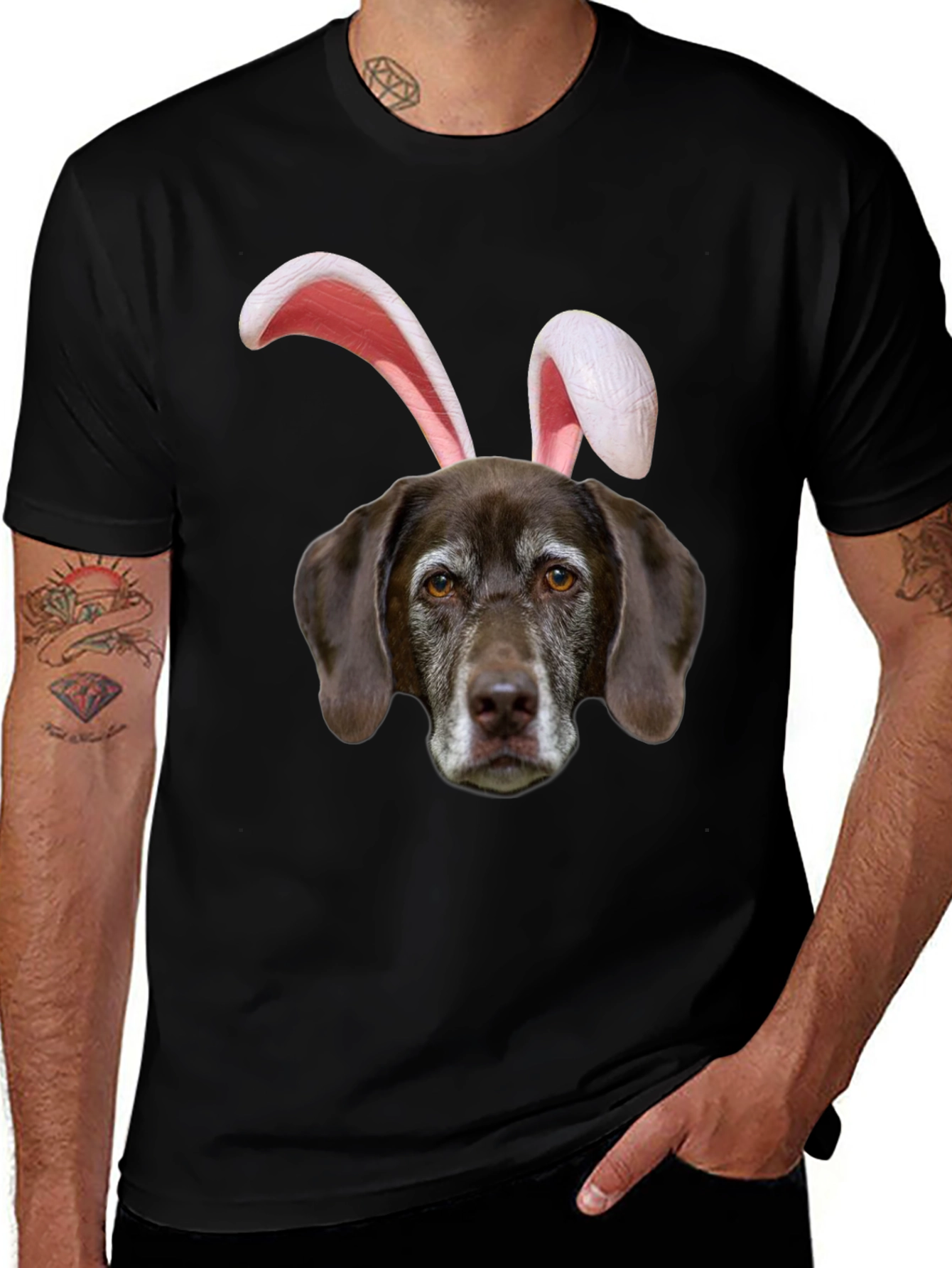 Variant 19 of Dog Easter Bunny T-Shirt