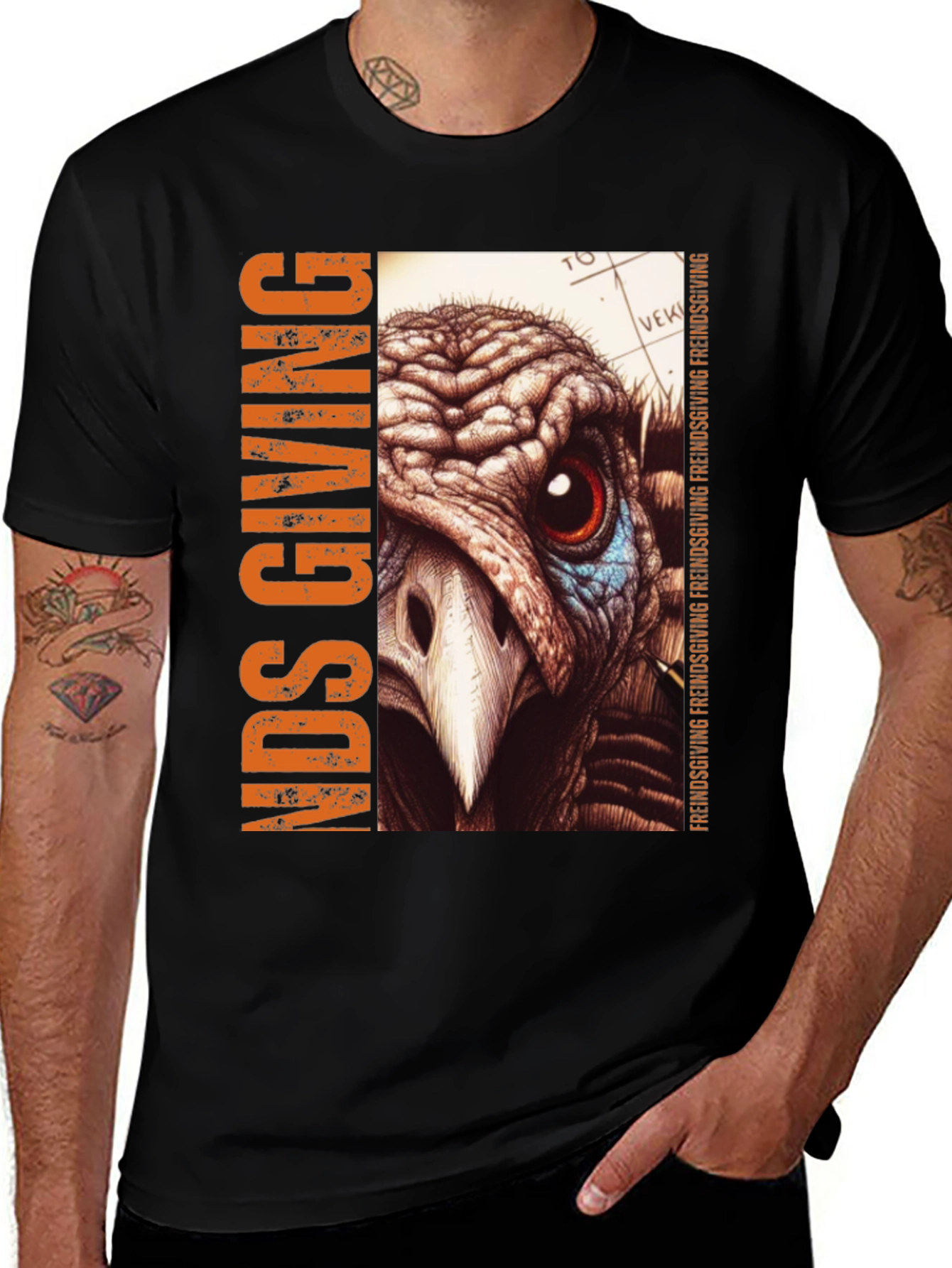 Friendsgiving Turkey Graphic Tee