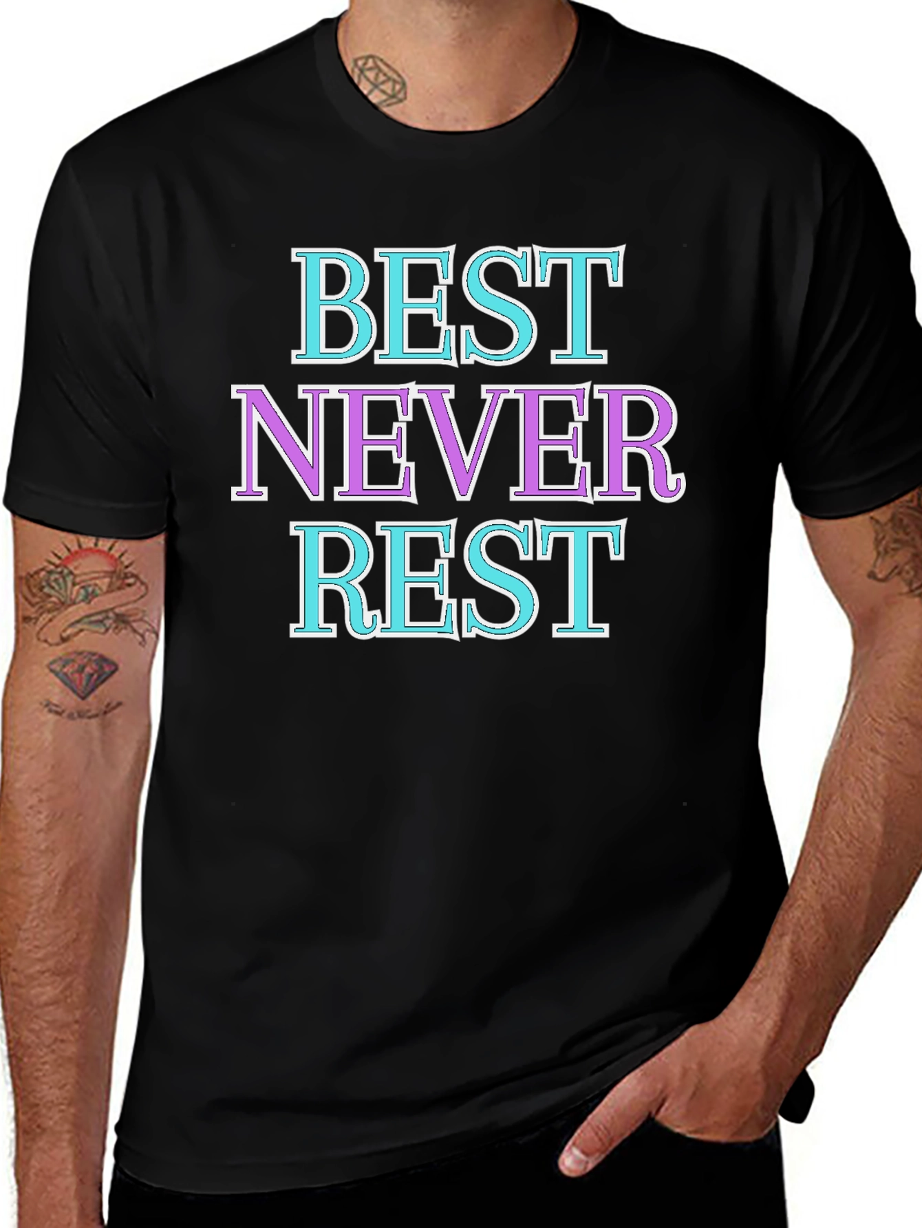 Variant 24 of Best Never Rest Graphic Tee - Stylish Cotton T-Shirt