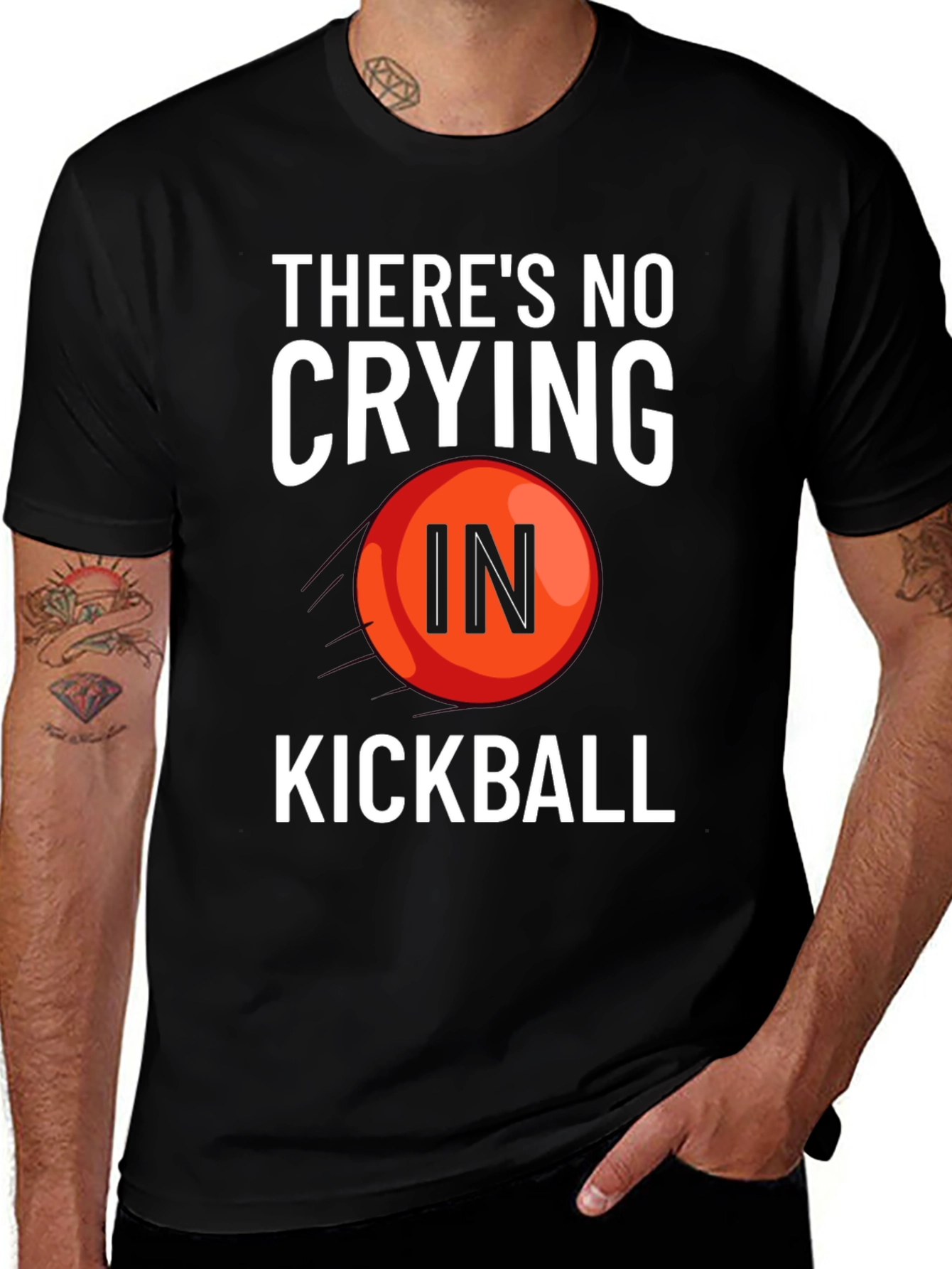 Variant 25 of There's No Crying In Kickball T-Shirt