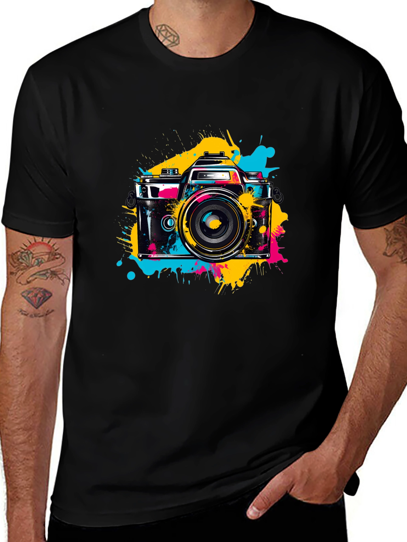 Variant 22 of Retro Camera Graphic T-Shirt - Artsy Streetwear