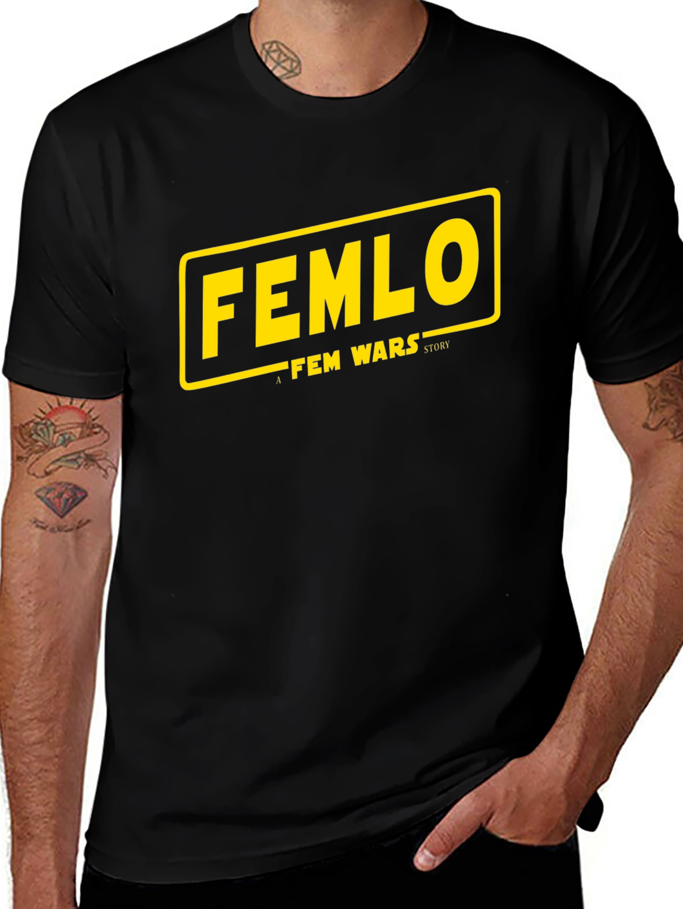 FEMLO - A FEM WARS Story Tee - Black