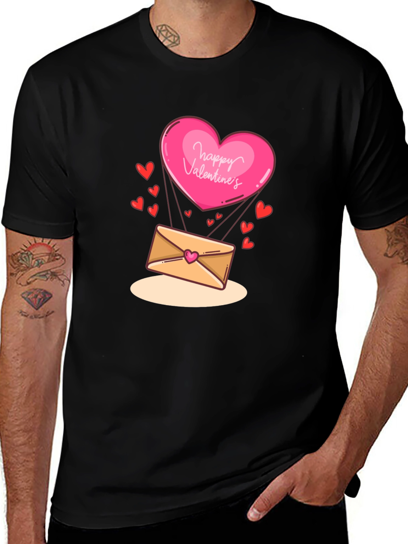 Variant 16 of Valentine's Day Heart & Letter T-Shirt