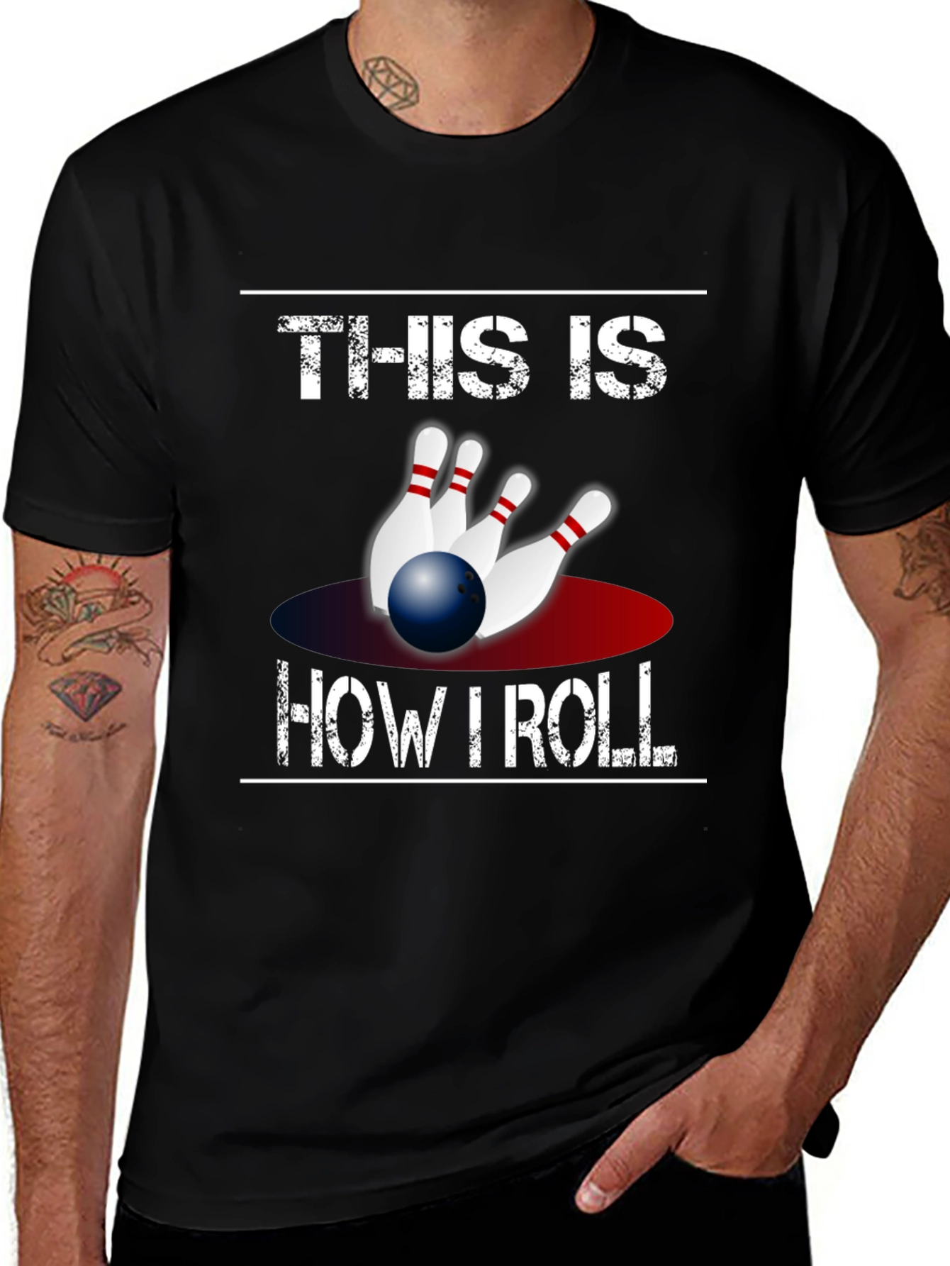 Variant 25 of Bowling T-Shirt - This Is How I Roll Tee