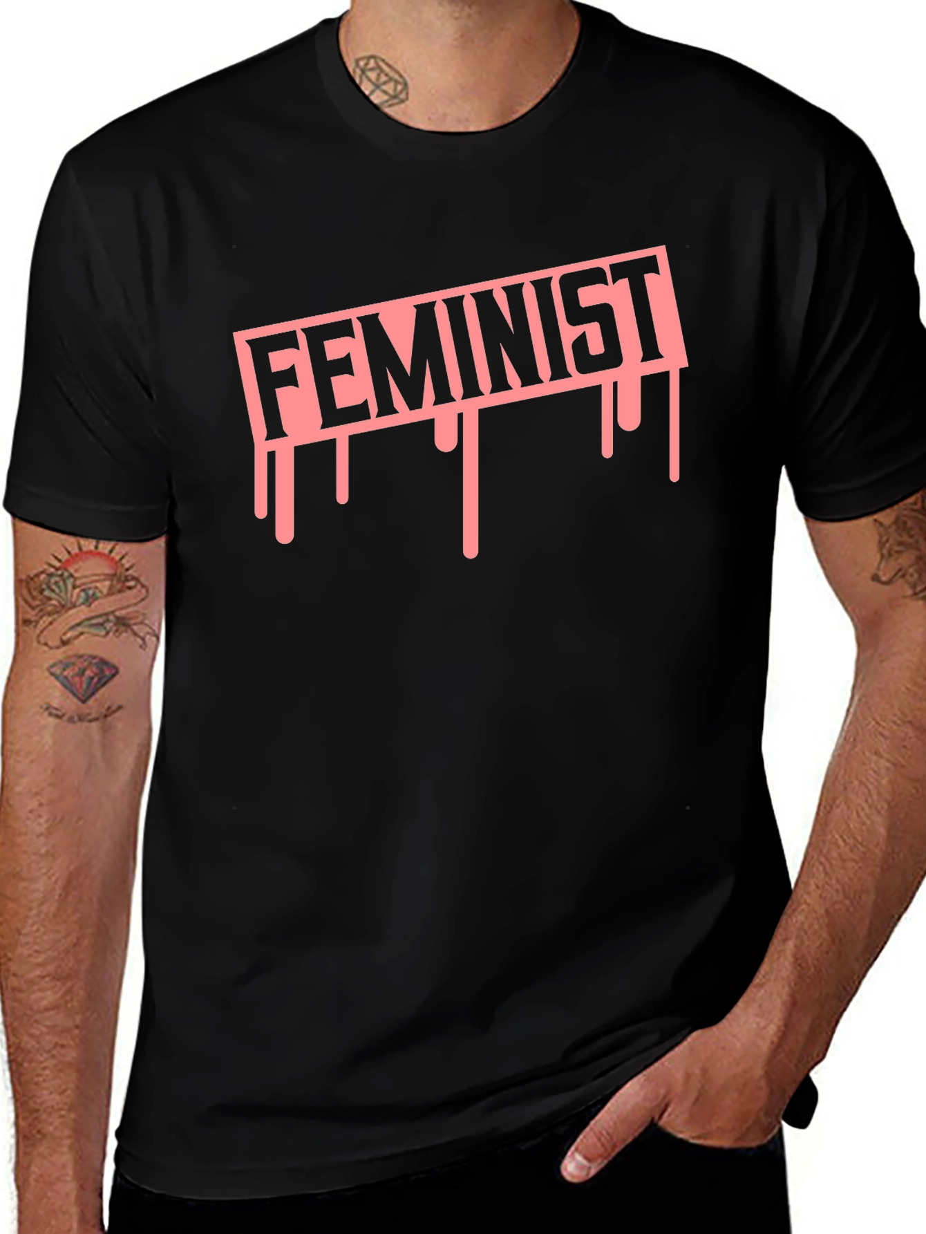 Variant 12 of Feminist Drip Graphic Tee - Empowering Statement T-Shirt