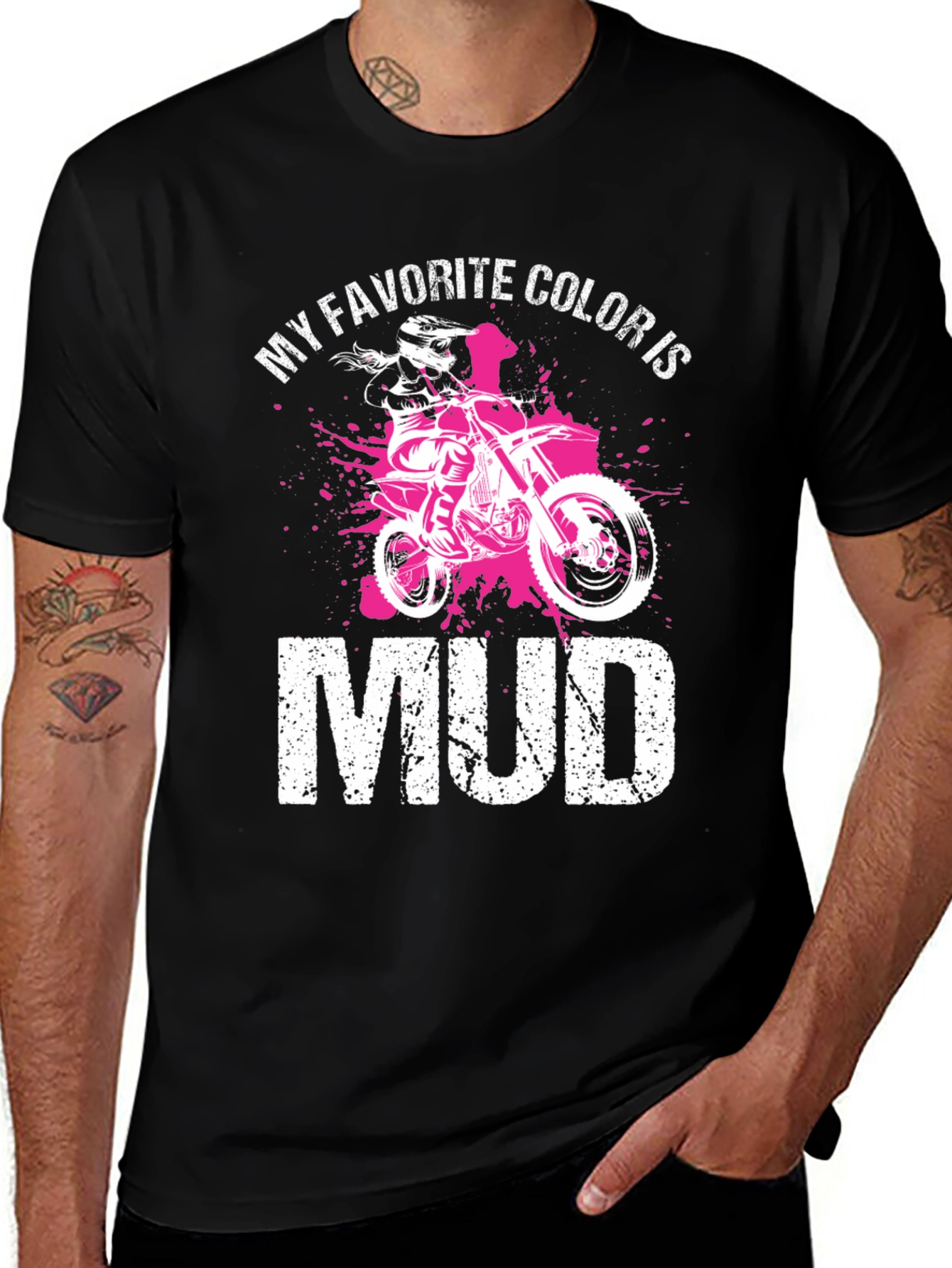 My Favorite Color Is Mud T-Shirt - Dirt Bike Tee