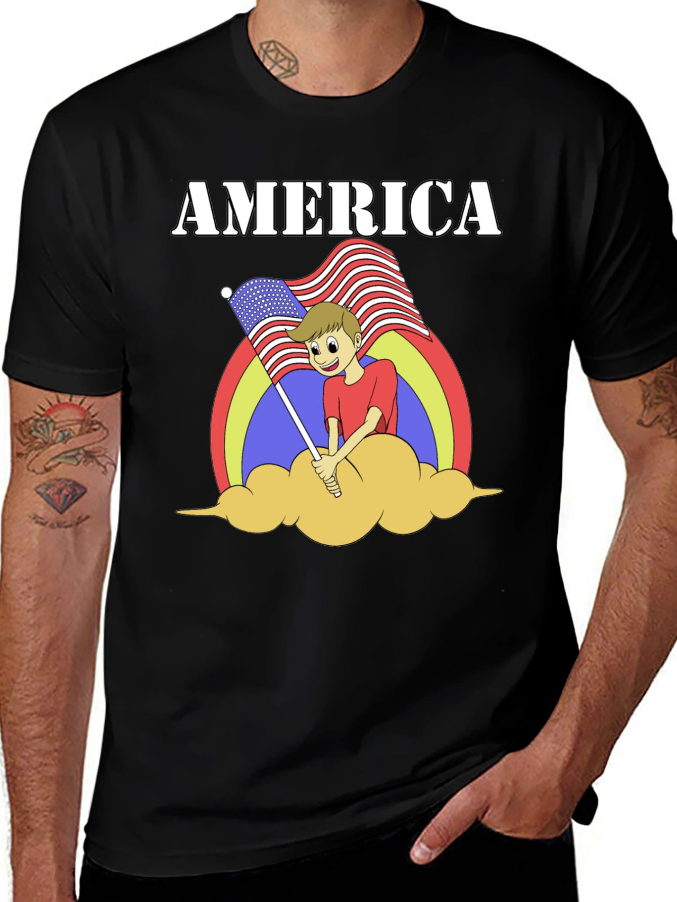 American Pride Graphic T-Shirt