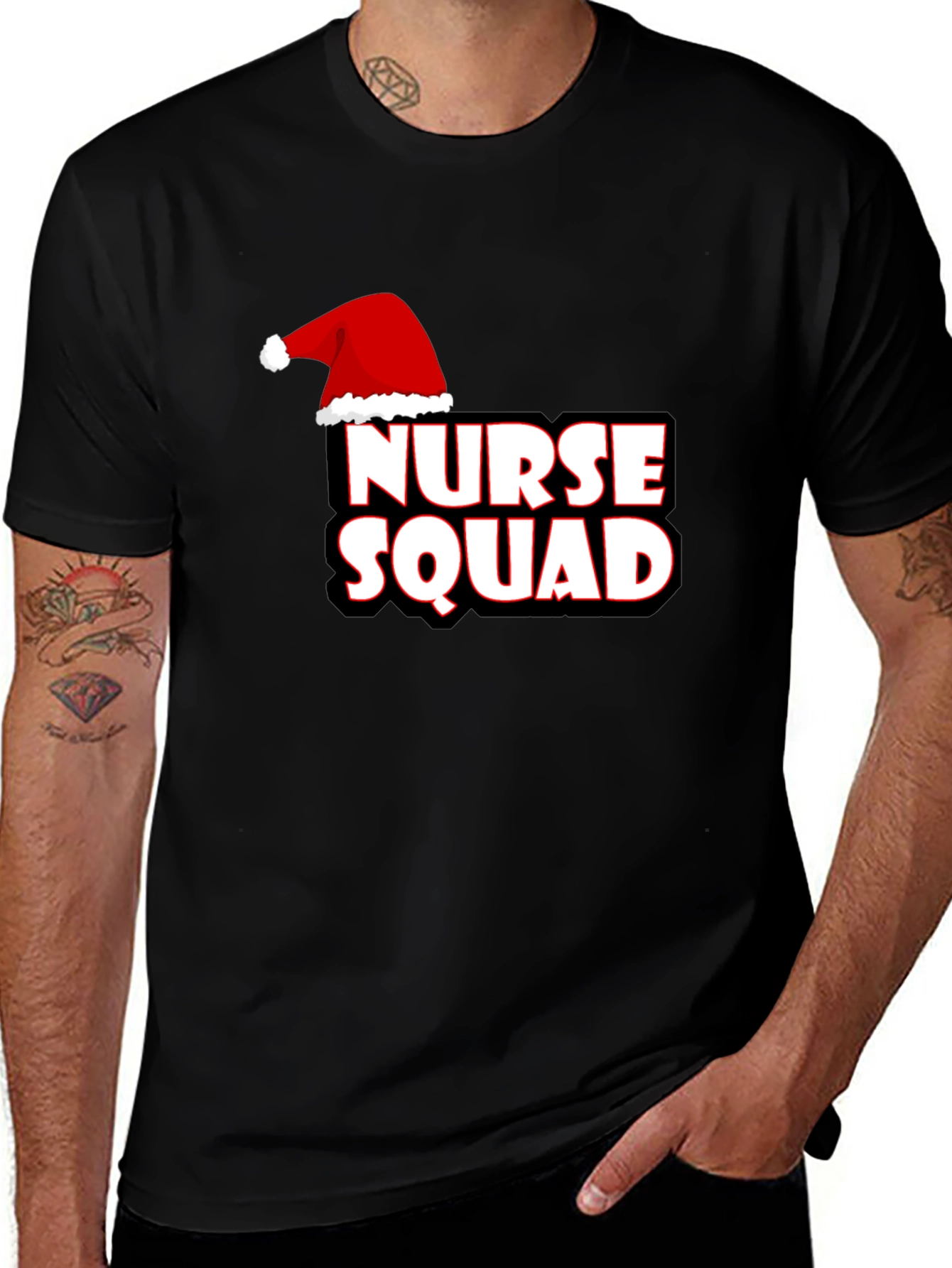 Variant 21 of Nurse Squad Santa Hat Holiday T-Shirt