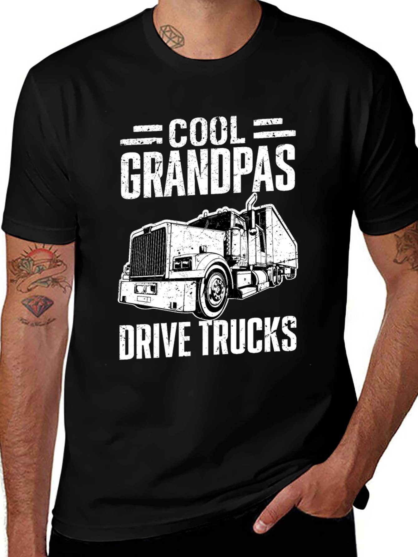 Variant 6 of Cool Grandpas Drive Trucks T-Shirt