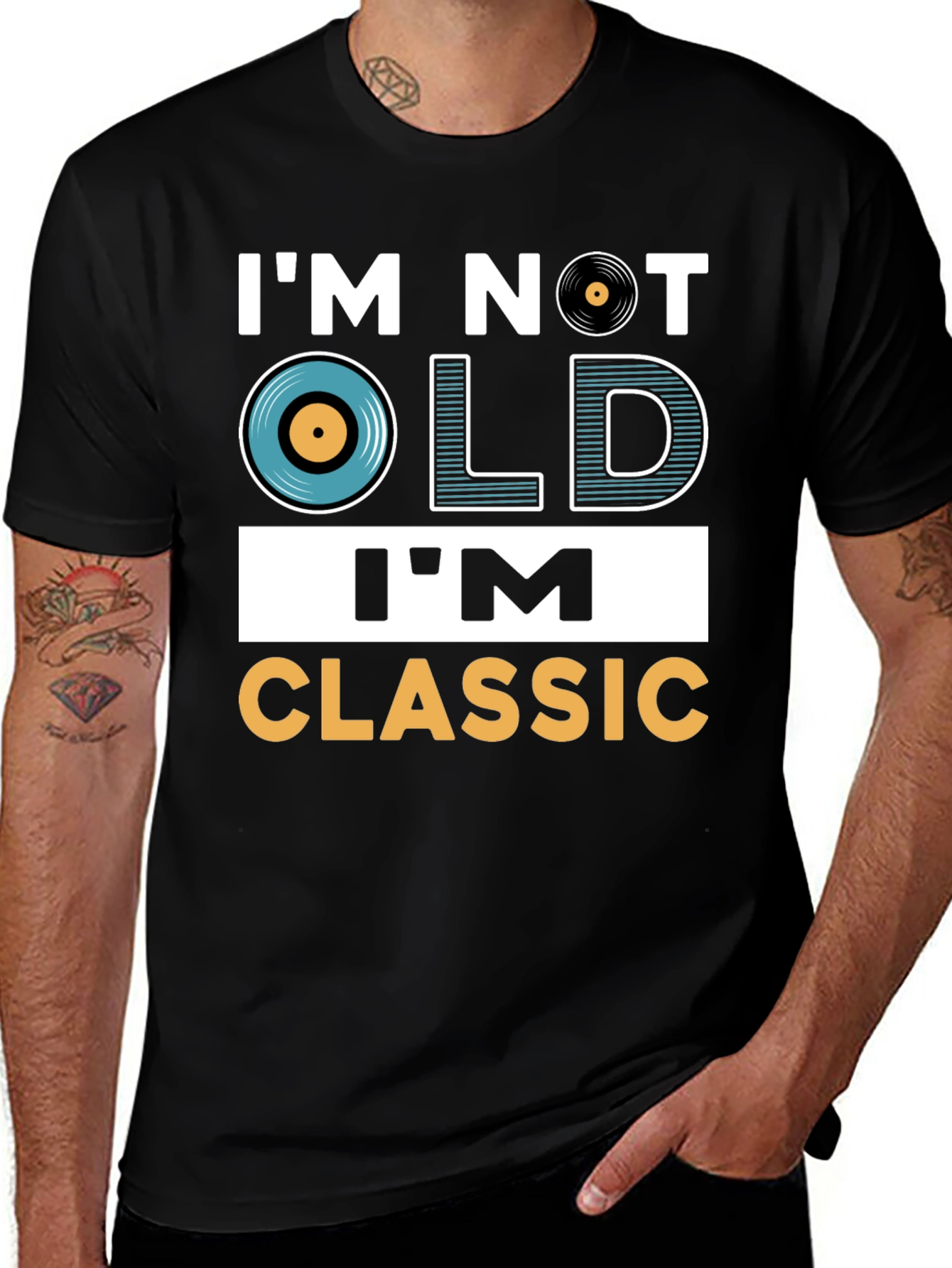 Variant 13 of I'm Not Old I'm Classic Vinyl Record T-Shirt