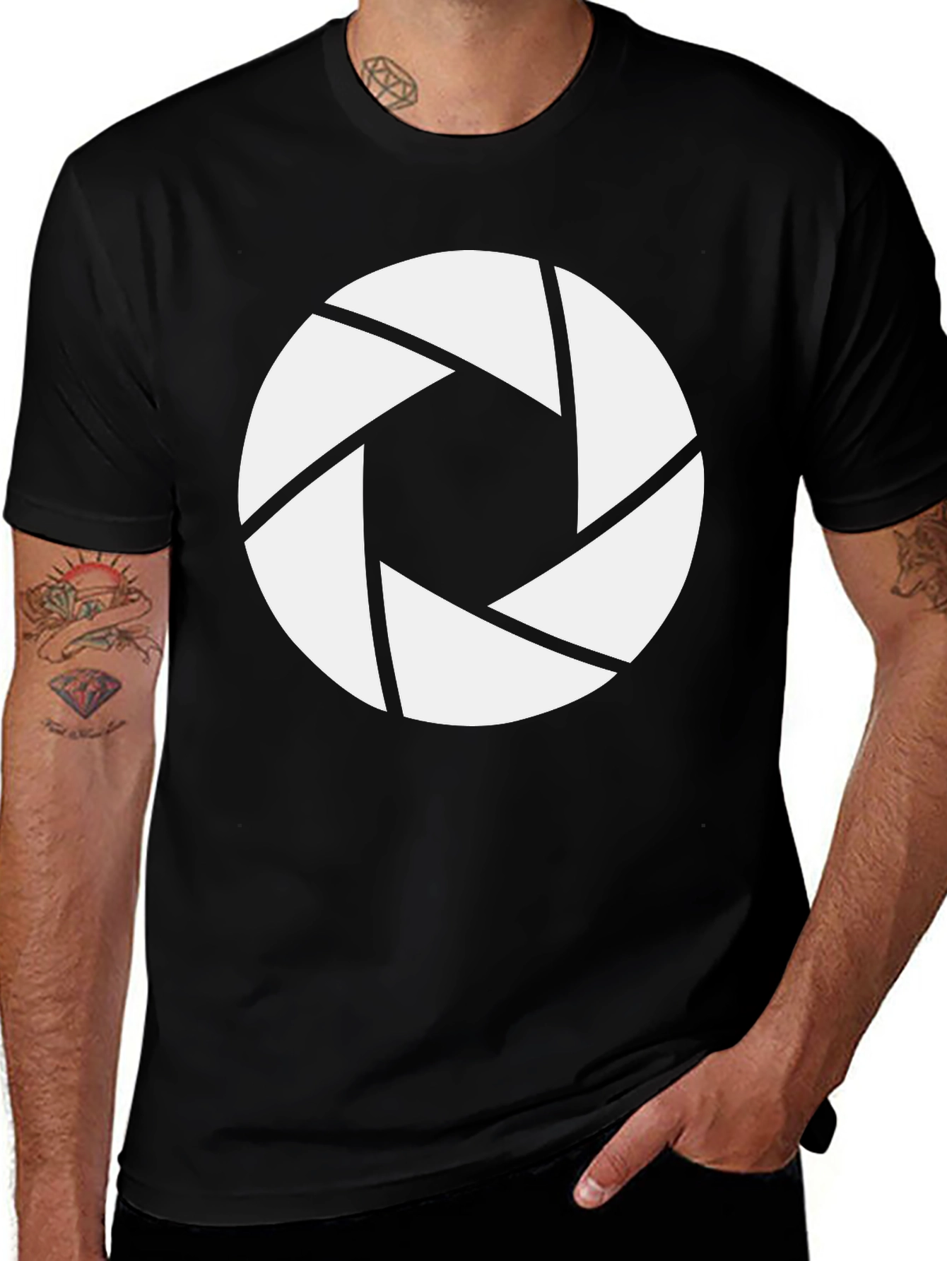 Aperture Science Logo Black T-Shirt