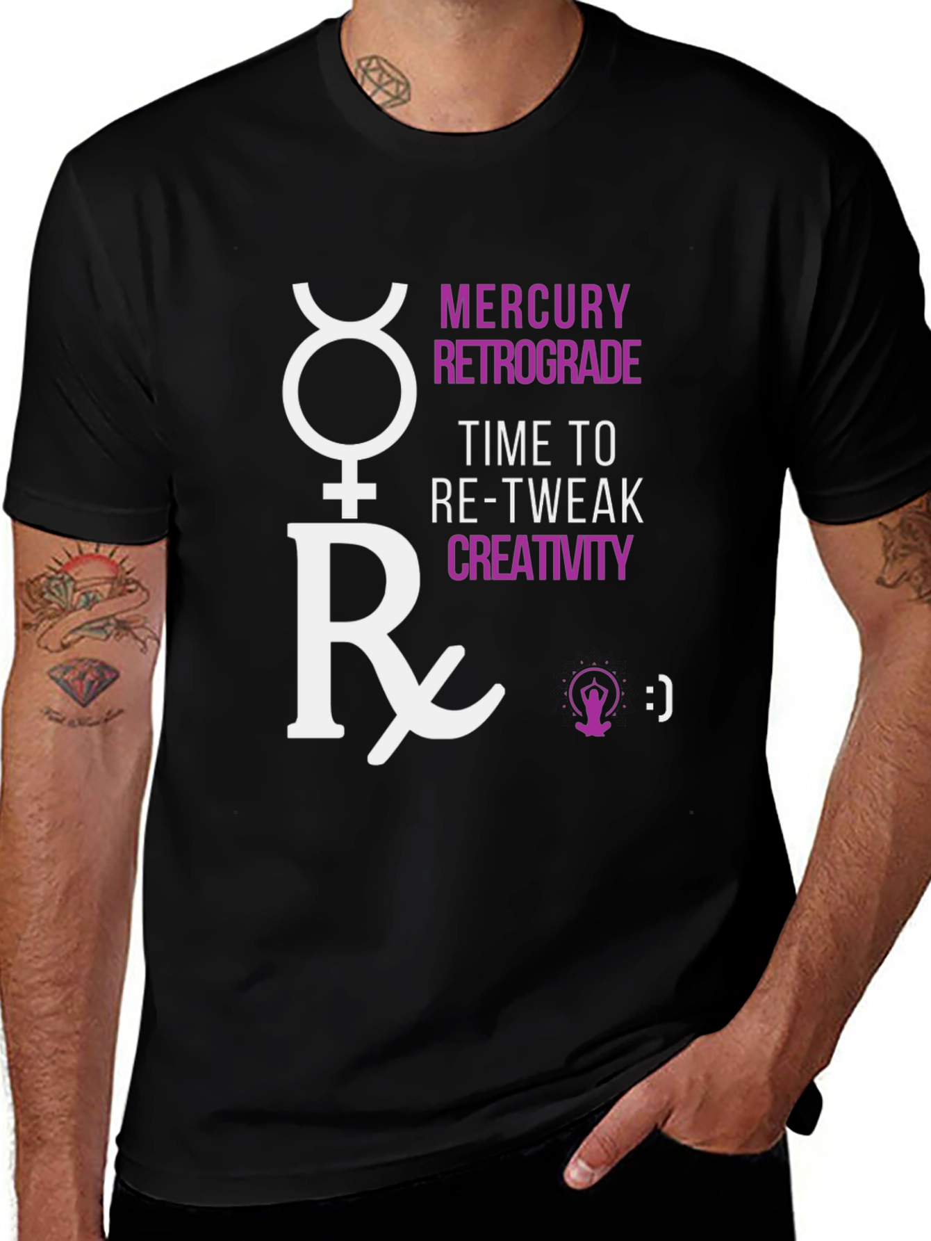 Variant 21 of Mercury Retrograde Graphic Tee - Time to Re-Tweak Creativity