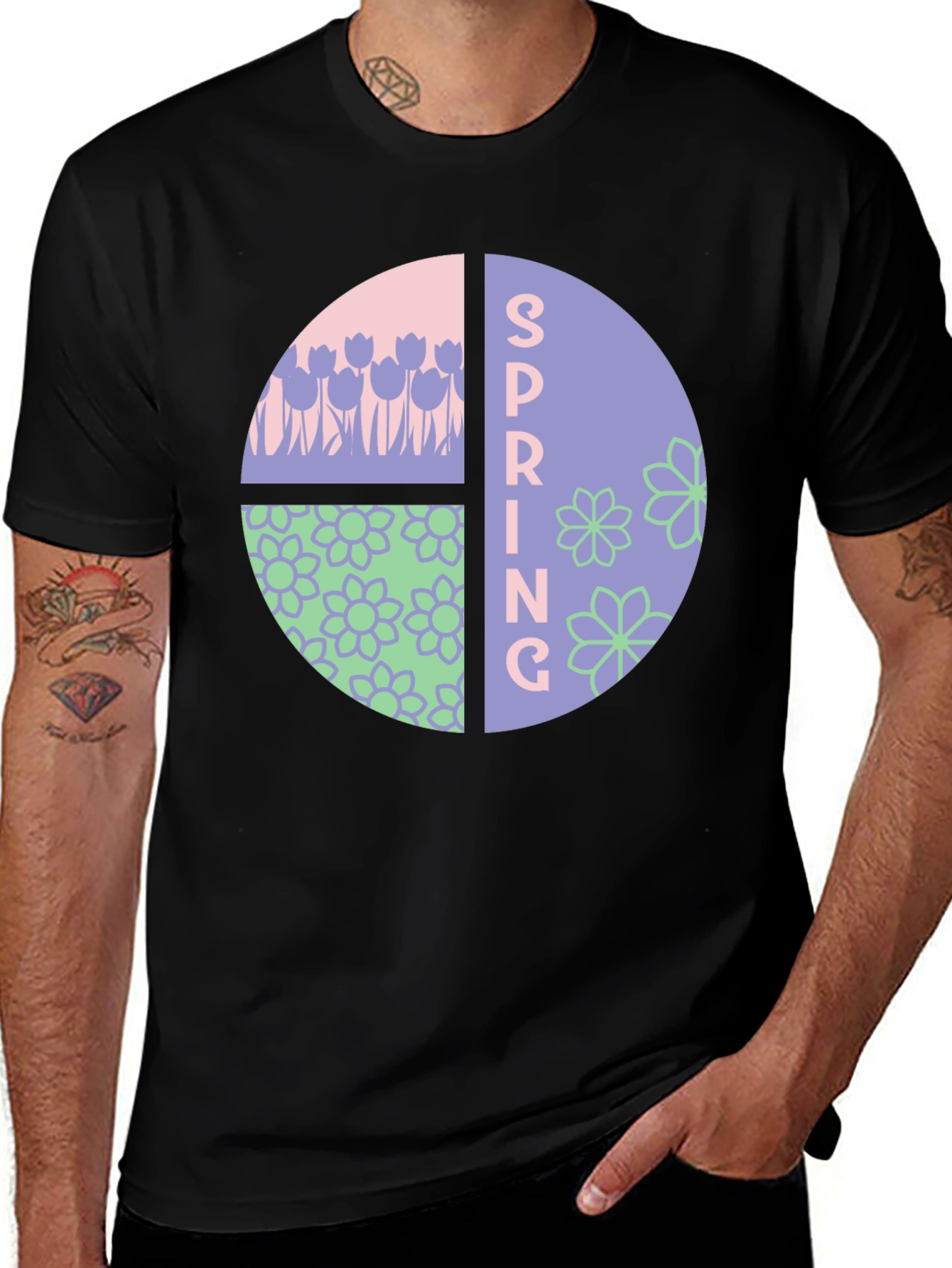Variant 7 of Spring Floral Graphic T-Shirt