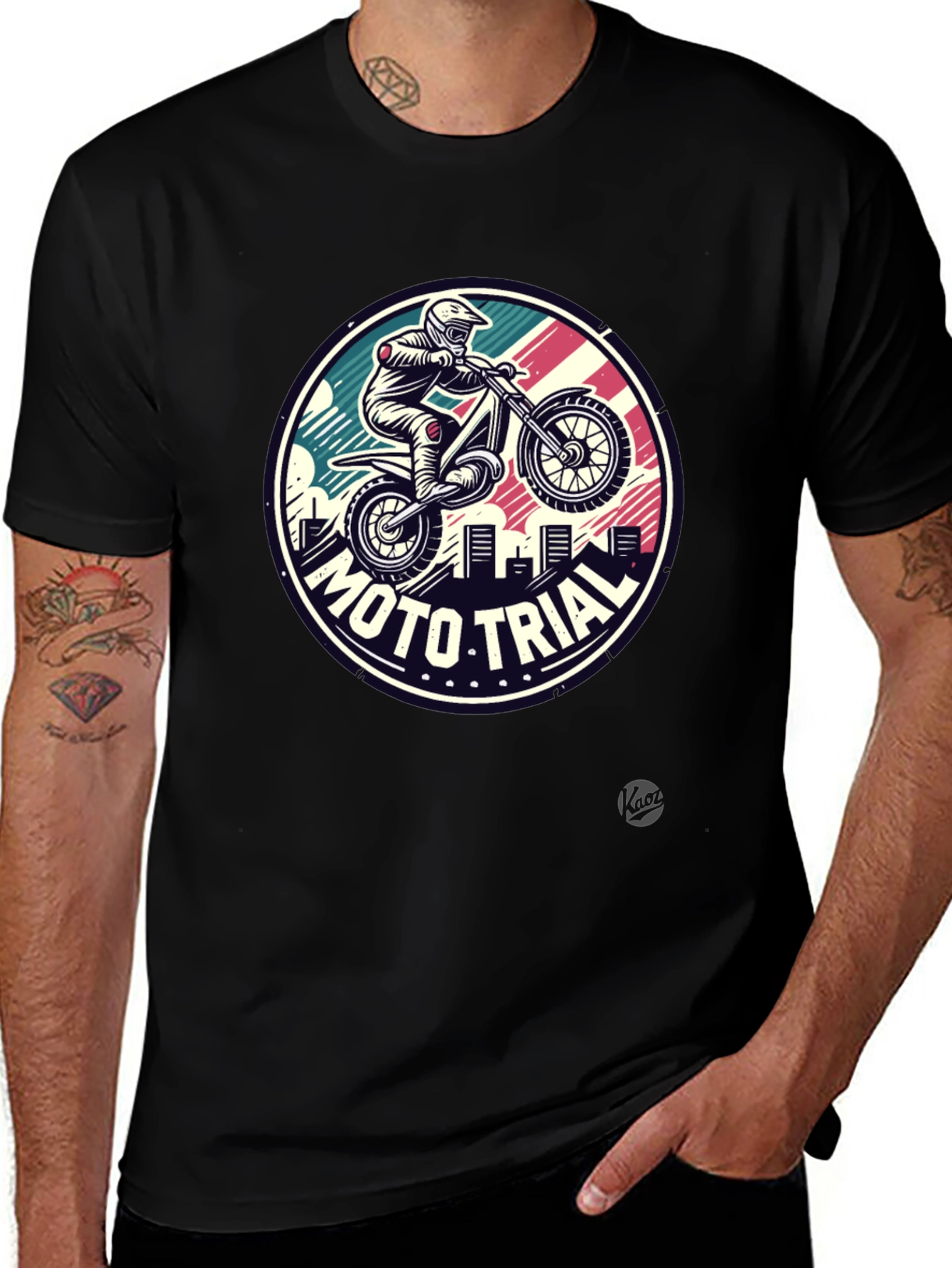 Variant 17 of Moto Trial Graphic Tee - Ride in Style