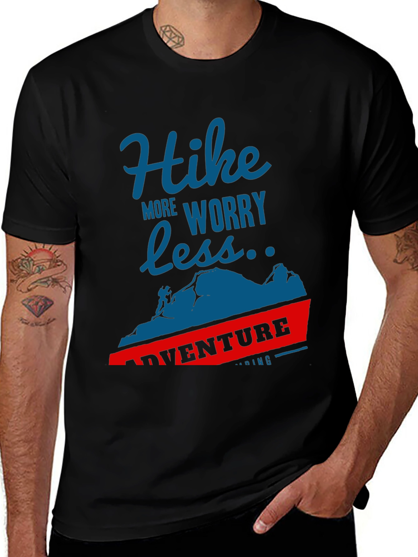 Hike More Worry Less Adventure T-Shirt
