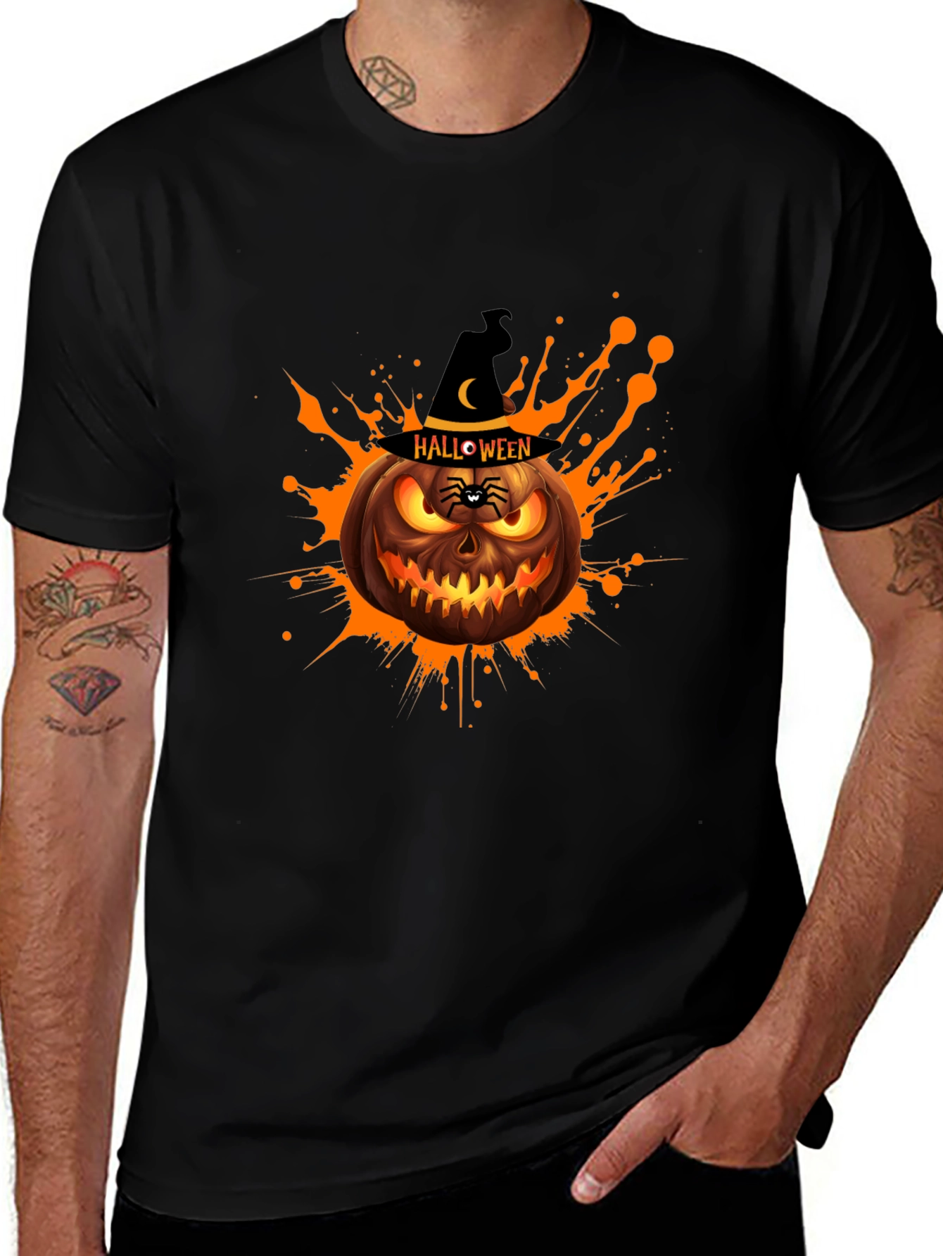 Spooky Halloween Pumpkin T-Shirt