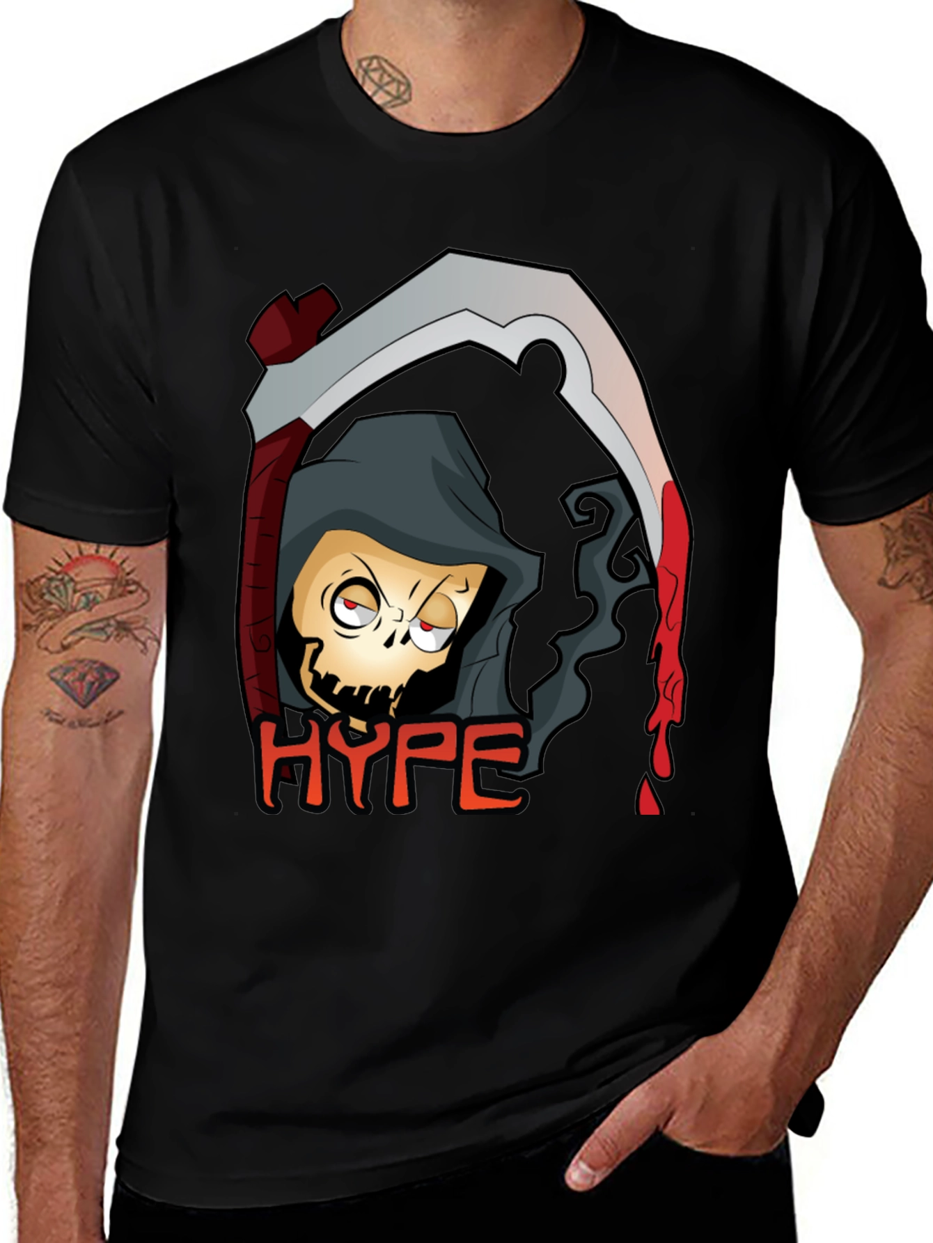 Variant 28 of HYPE Grim Reaper Graphic T-Shirt