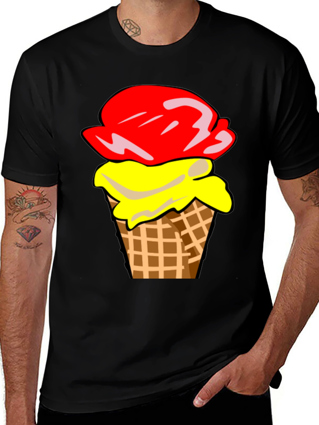 Ice Cream Cone Graphic T-Shirt