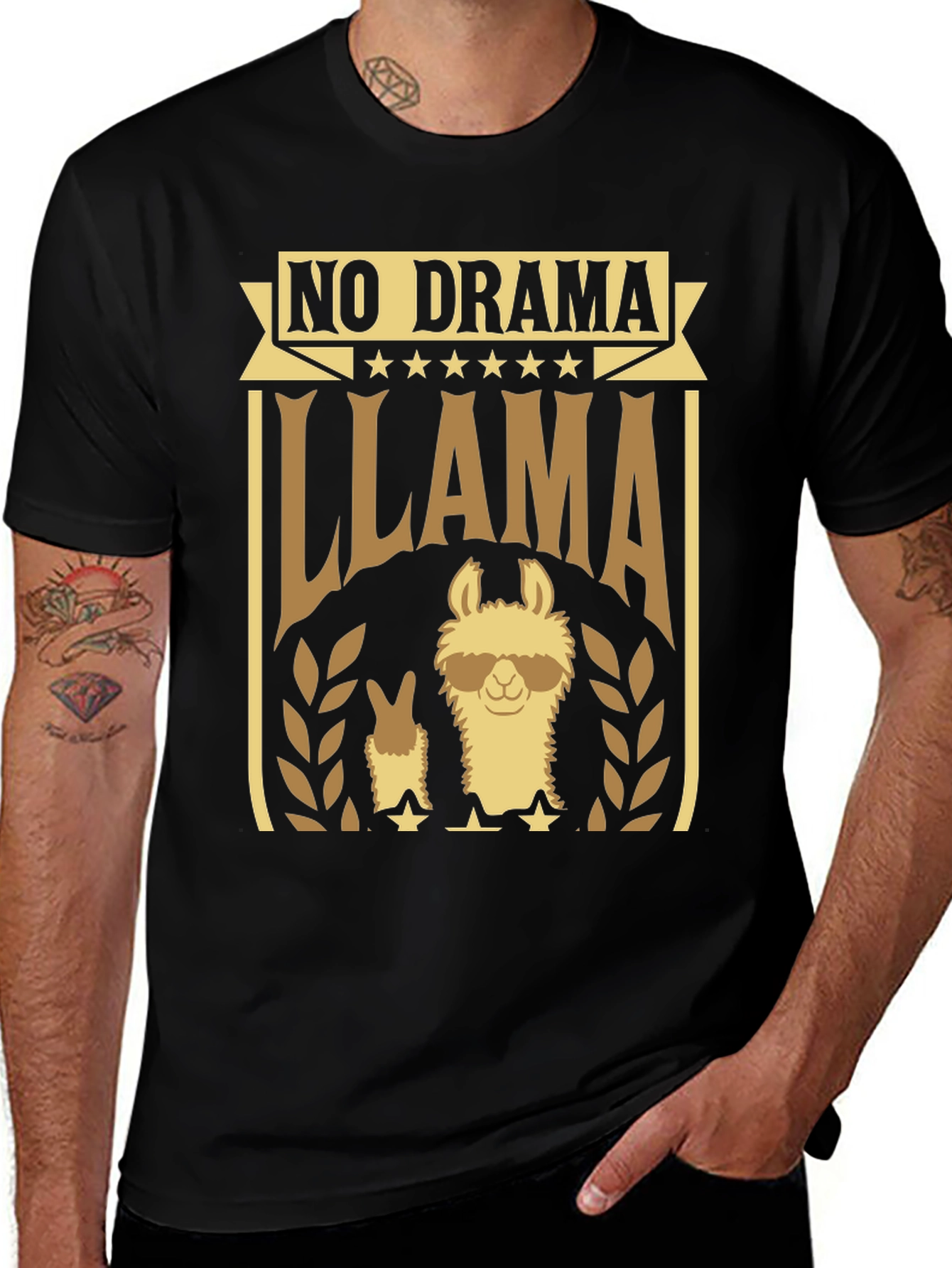 Variant 18 of No Drama Llama Graphic Tee