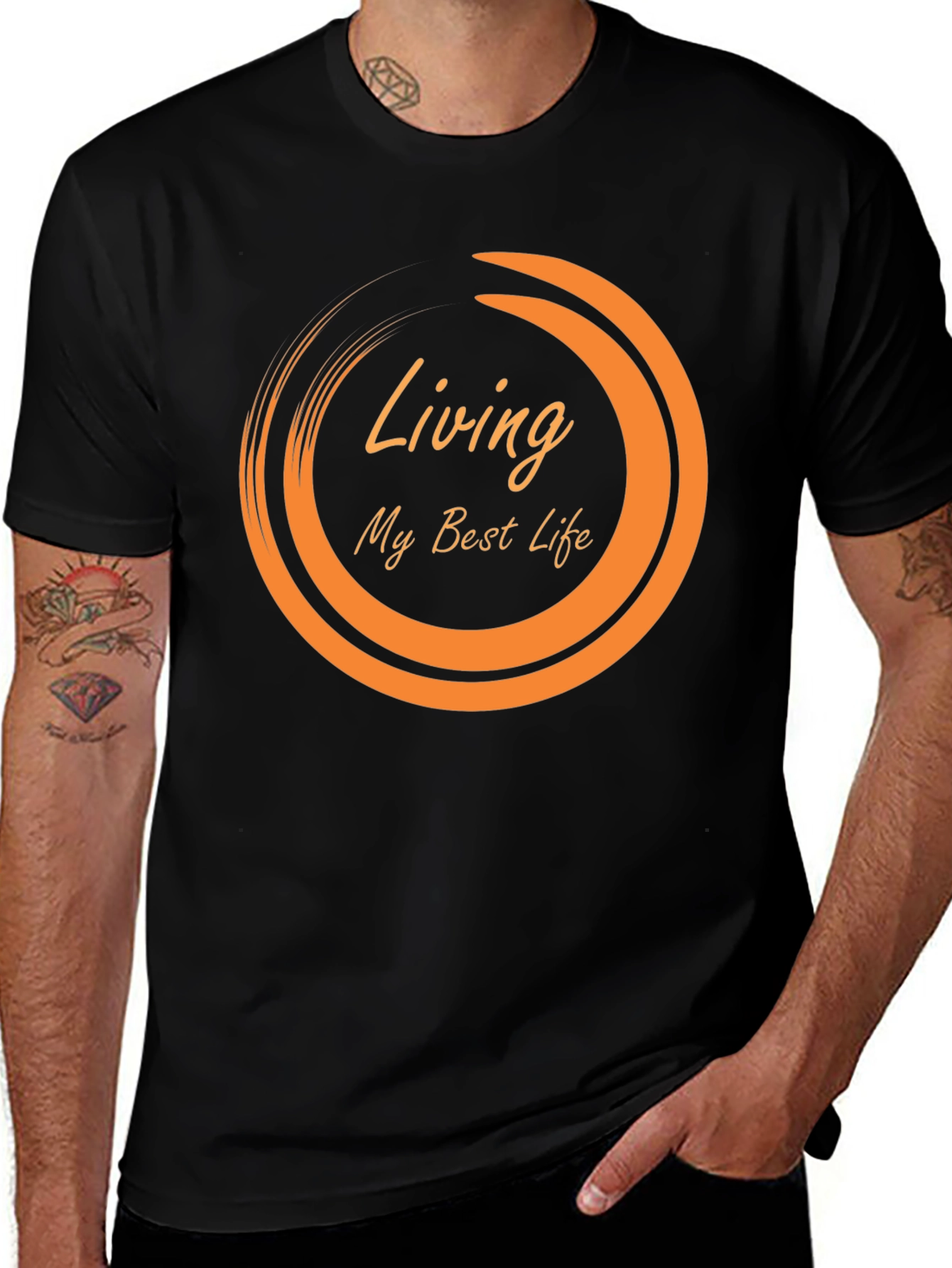 Variant 27 of Living My Best Life T-Shirt - Trendy Graphic Tee