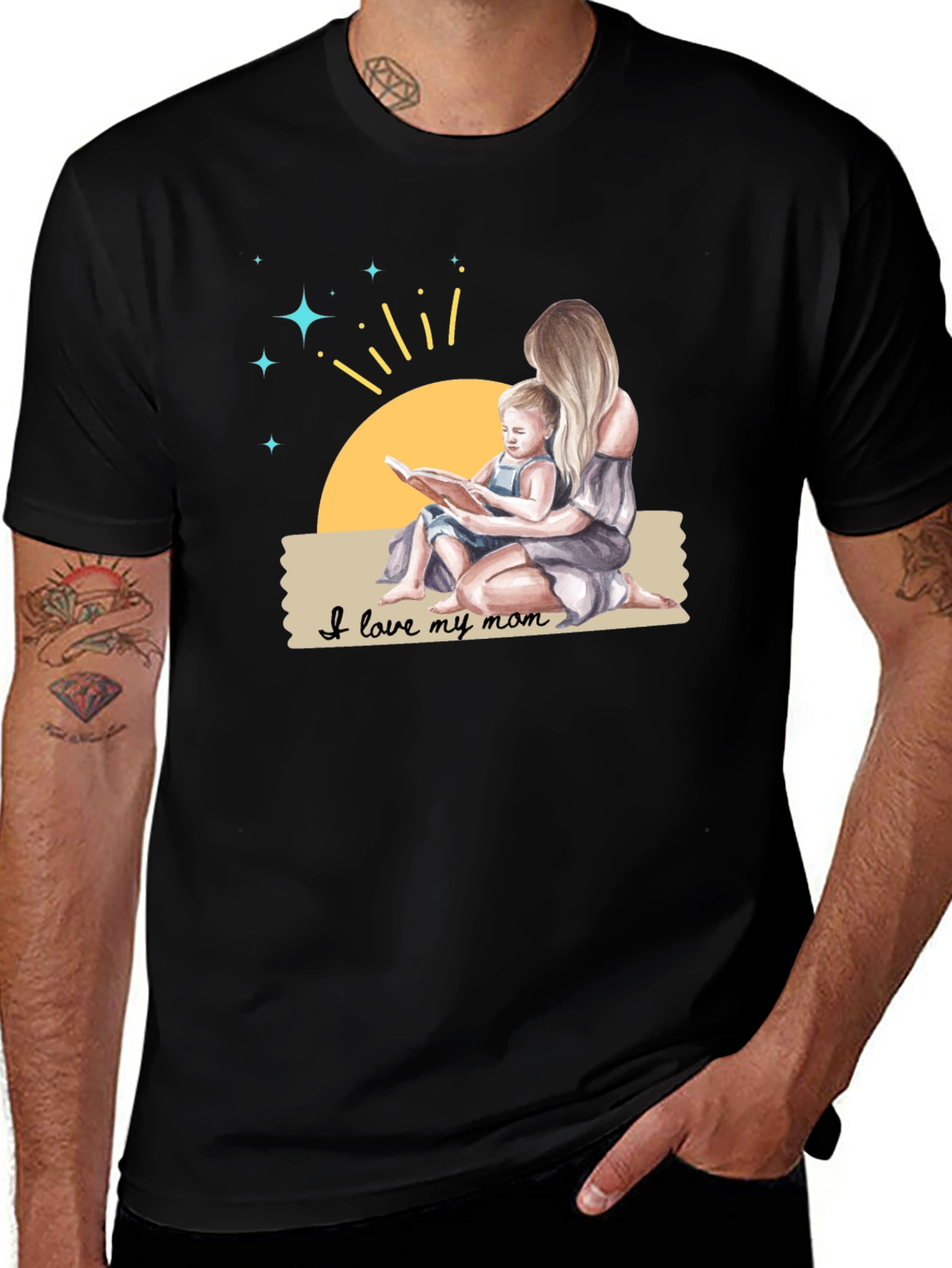 Variant 14 of I Love My Mom T-Shirt - Mother & Child Reading