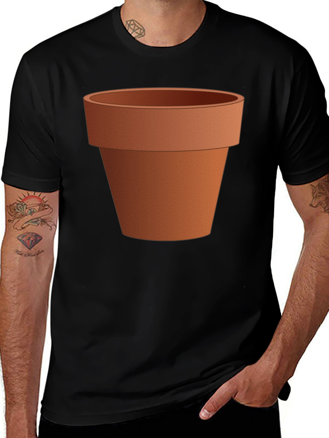Variant 9 of Novelty Flower Pot Graphic Tee - Unisex