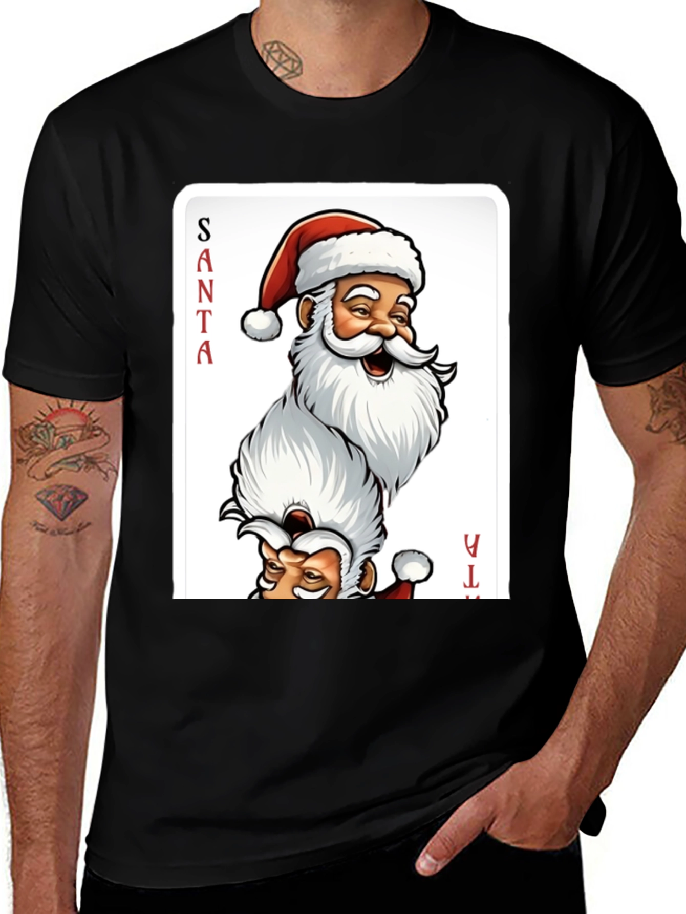 Santa Claus Playing Card T-Shirt