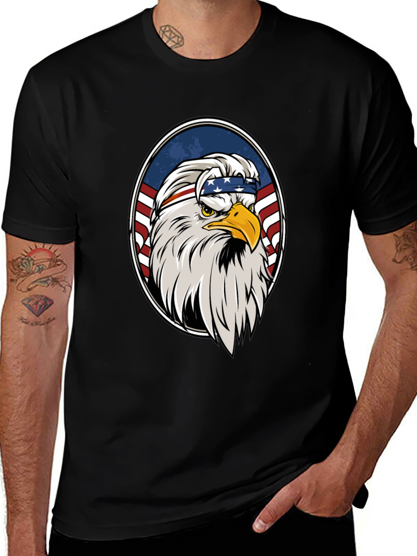 Variant 4 of American Eagle Graphic T-Shirt - Patriotic Design