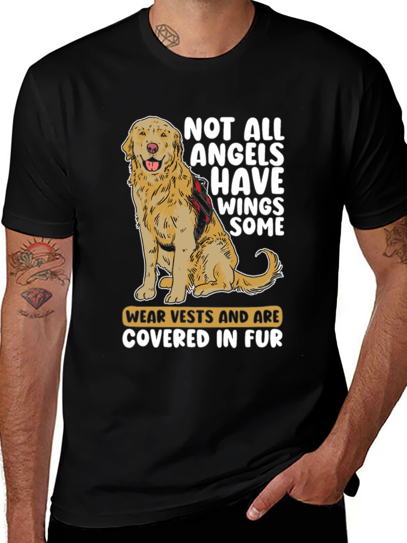 Variant 24 of Dog Angel T-Shirt - Furry Friends Apparel