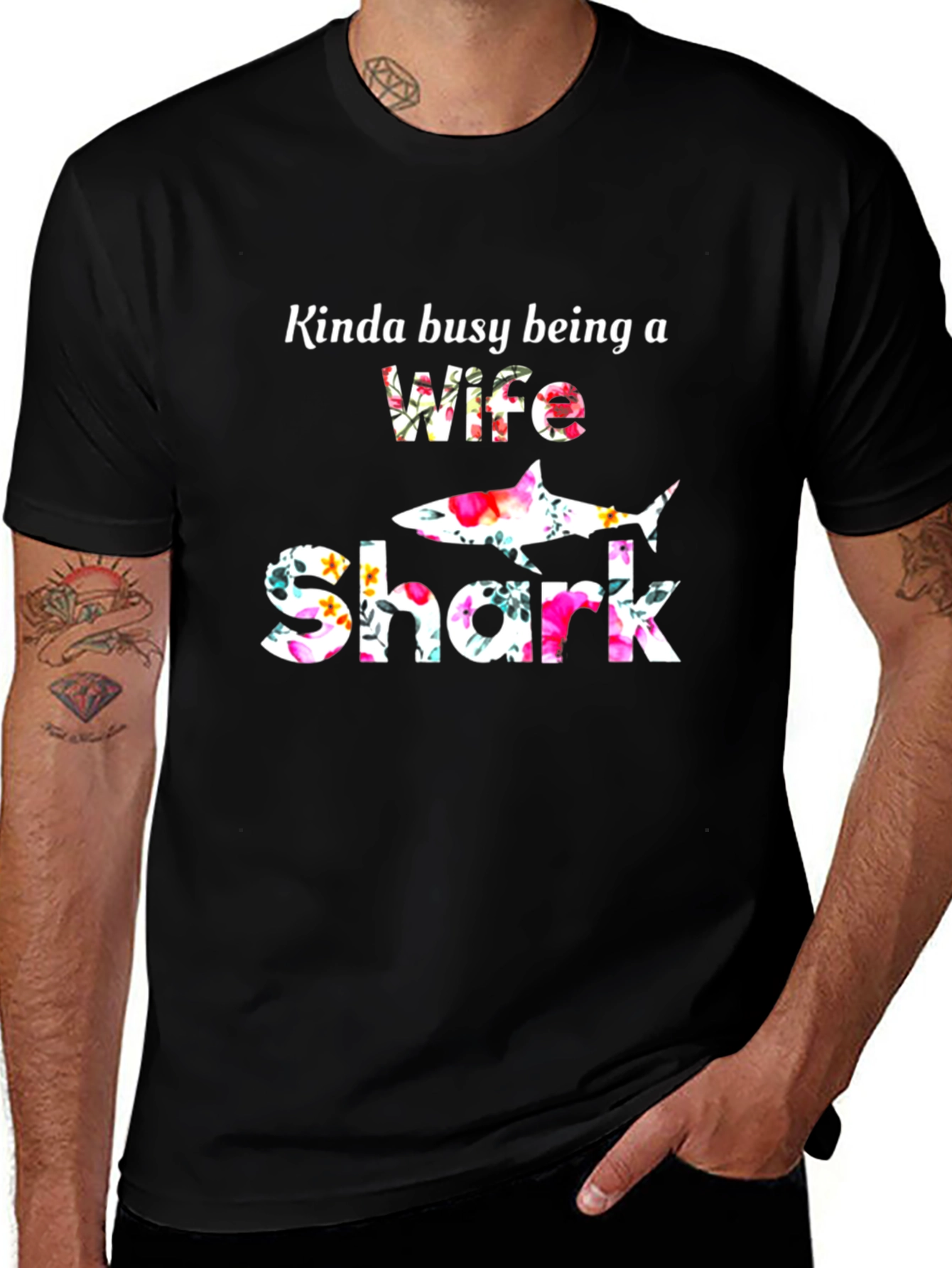 Variant 2 of Wife Shark Graphic T-Shirt