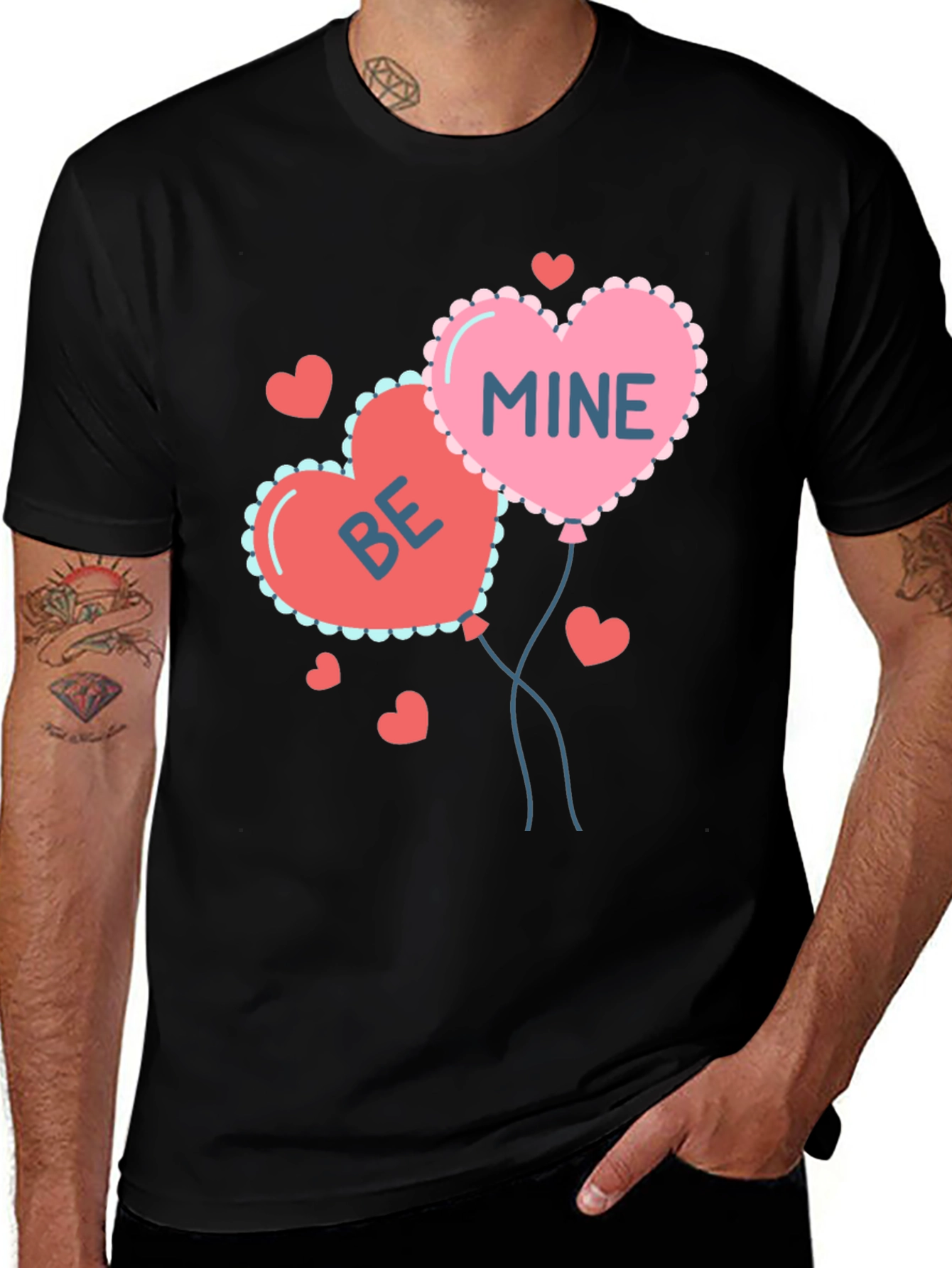 Variant 6 of Be Mine Heart Balloons Valentine's Day T-Shirt