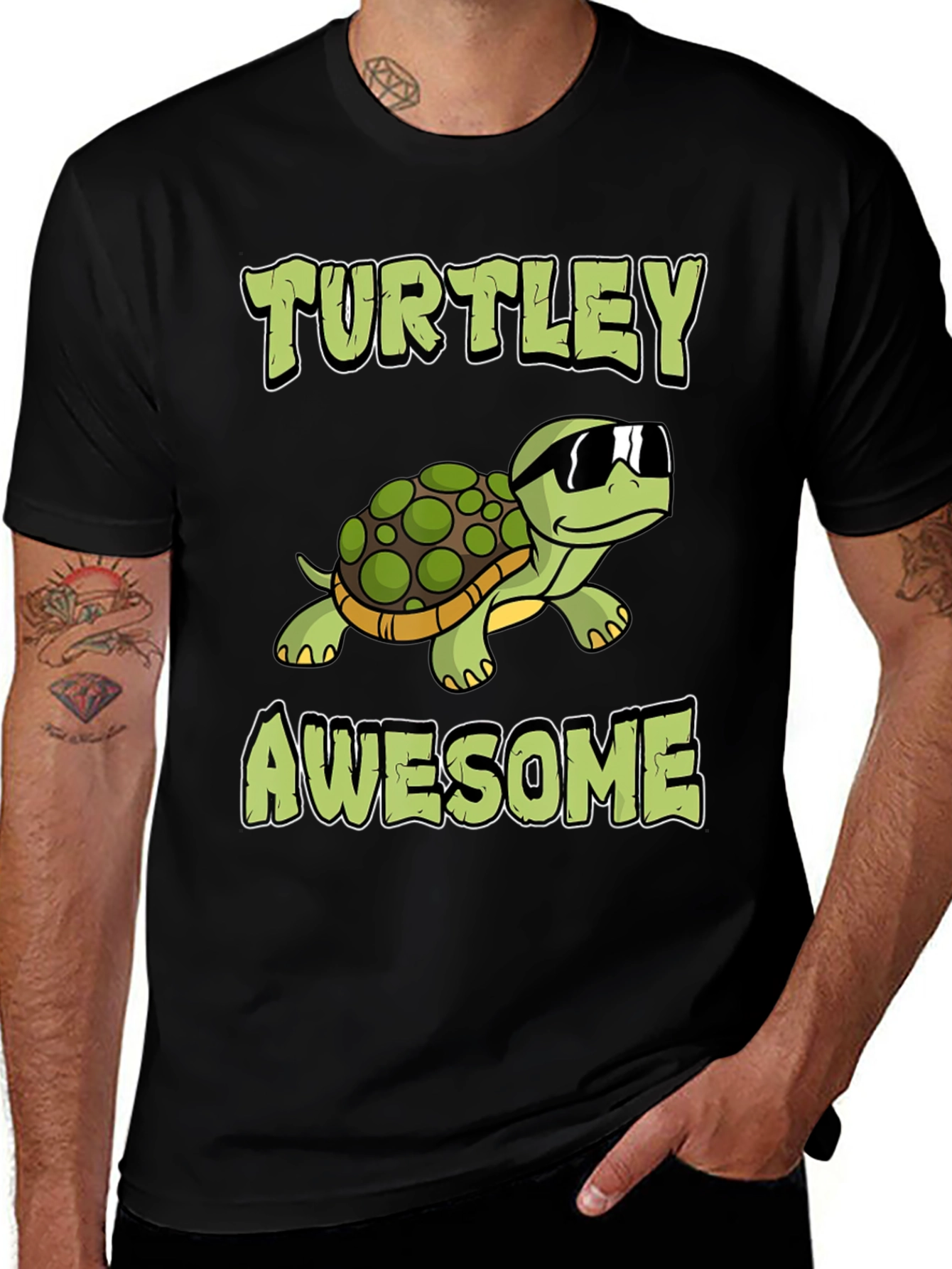 Variant 23 of Turtley Awesome T-Shirt - Cool Turtle Graphic Tee