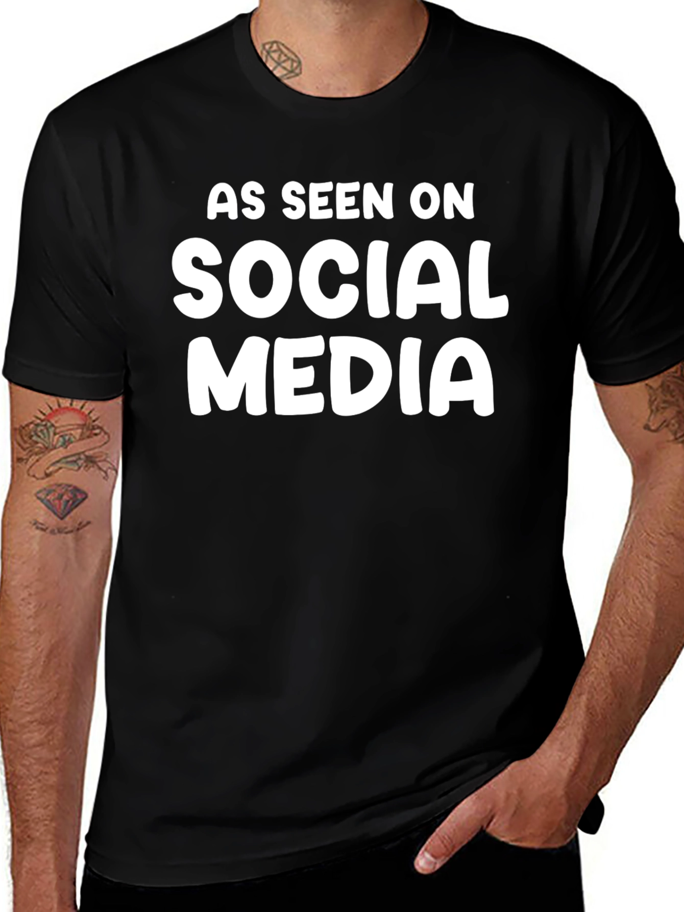 Variant 27 of As Seen On Social Media Graphic T-Shirt