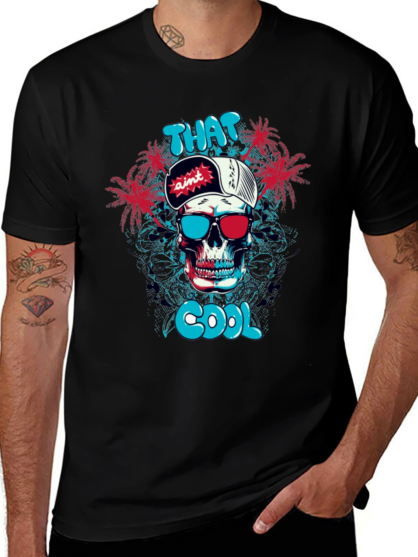 Variant 13 of That Ain't Cool Skull Graphic Tee