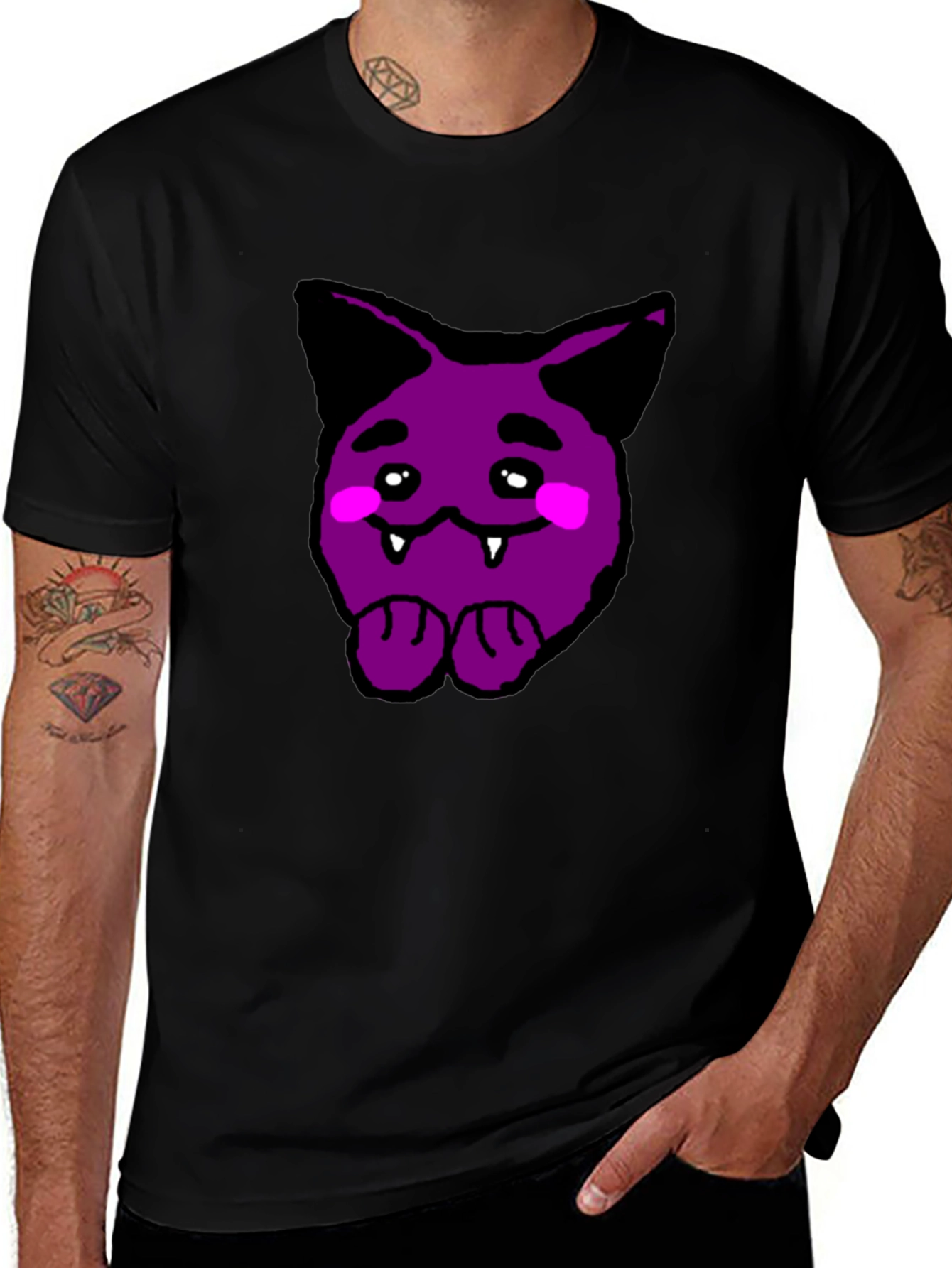 Variant 30 of Purple Cartoon Monster Graphic Tee