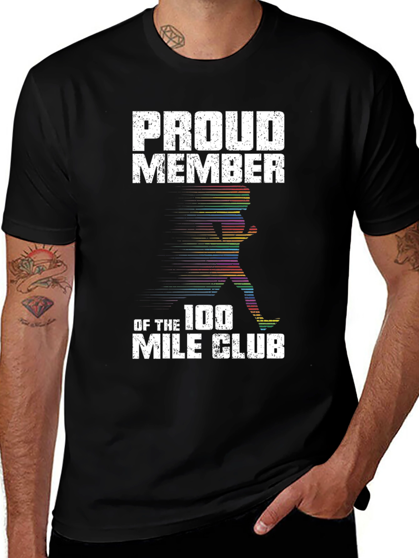 Variant 25 of Proud 100 Mile Club Runner T-Shirt