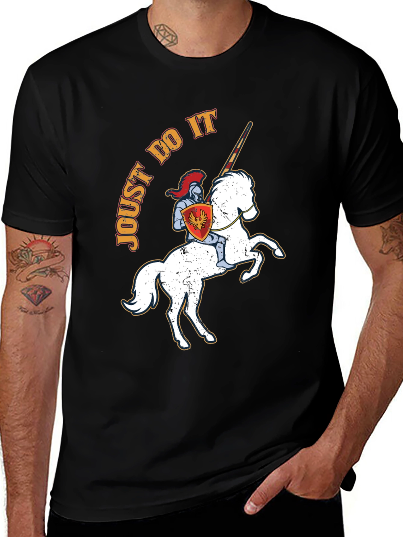 Variant 27 of Joust Do It Knight T-Shirt Funny Medieval Shirt