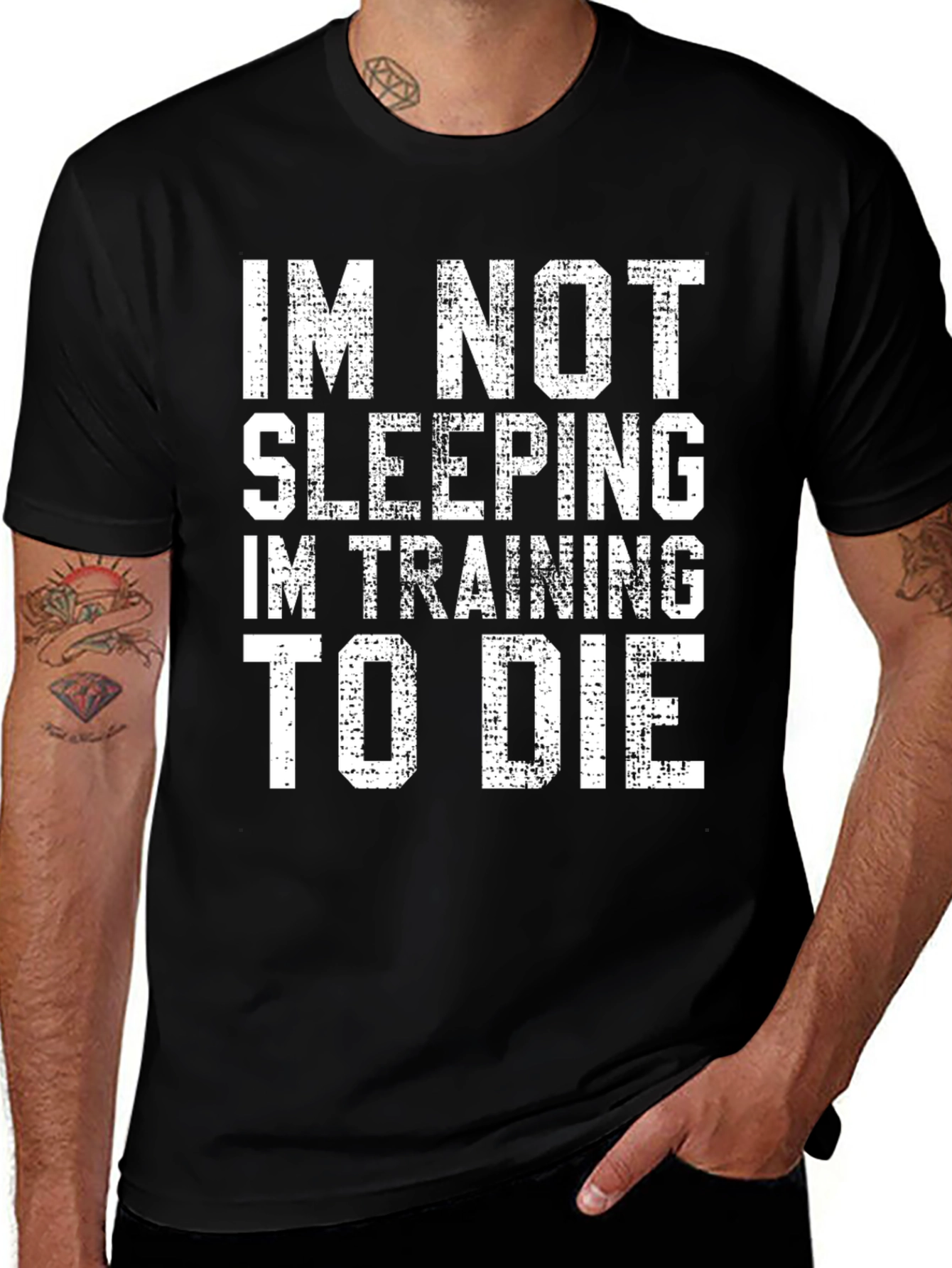 Variant 10 of Funny I'm Not Sleeping Training to Die T-Shirt