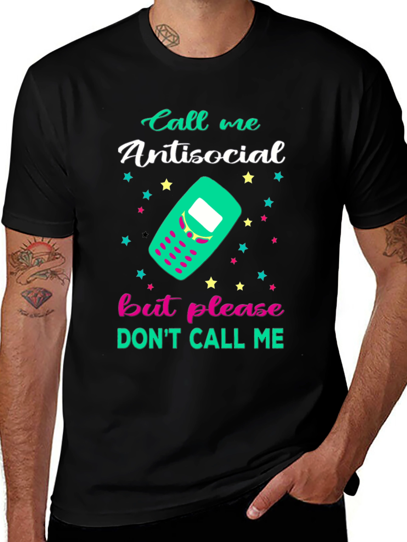 Variant 25 of Antisocial Graphic Tee - Funny Novelty T-Shirt