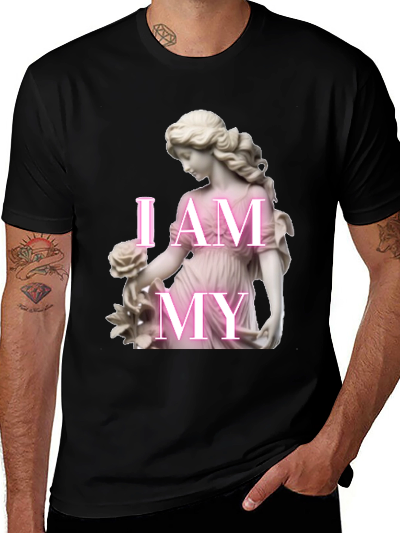 Variant 3 of I Am My Own Muse Black T-Shirt