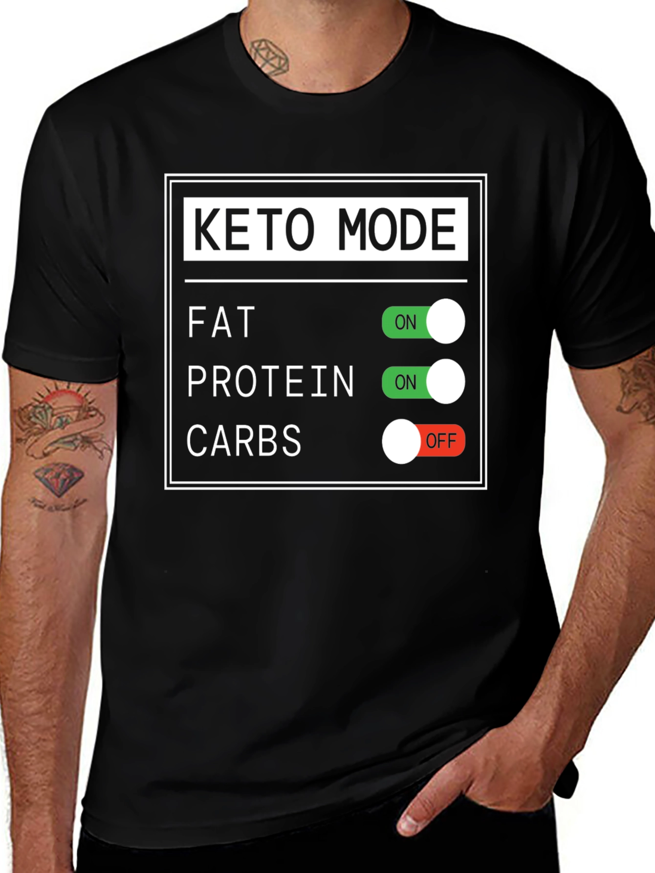 Keto Mode On T-Shirt - Funny Diet Shirt
