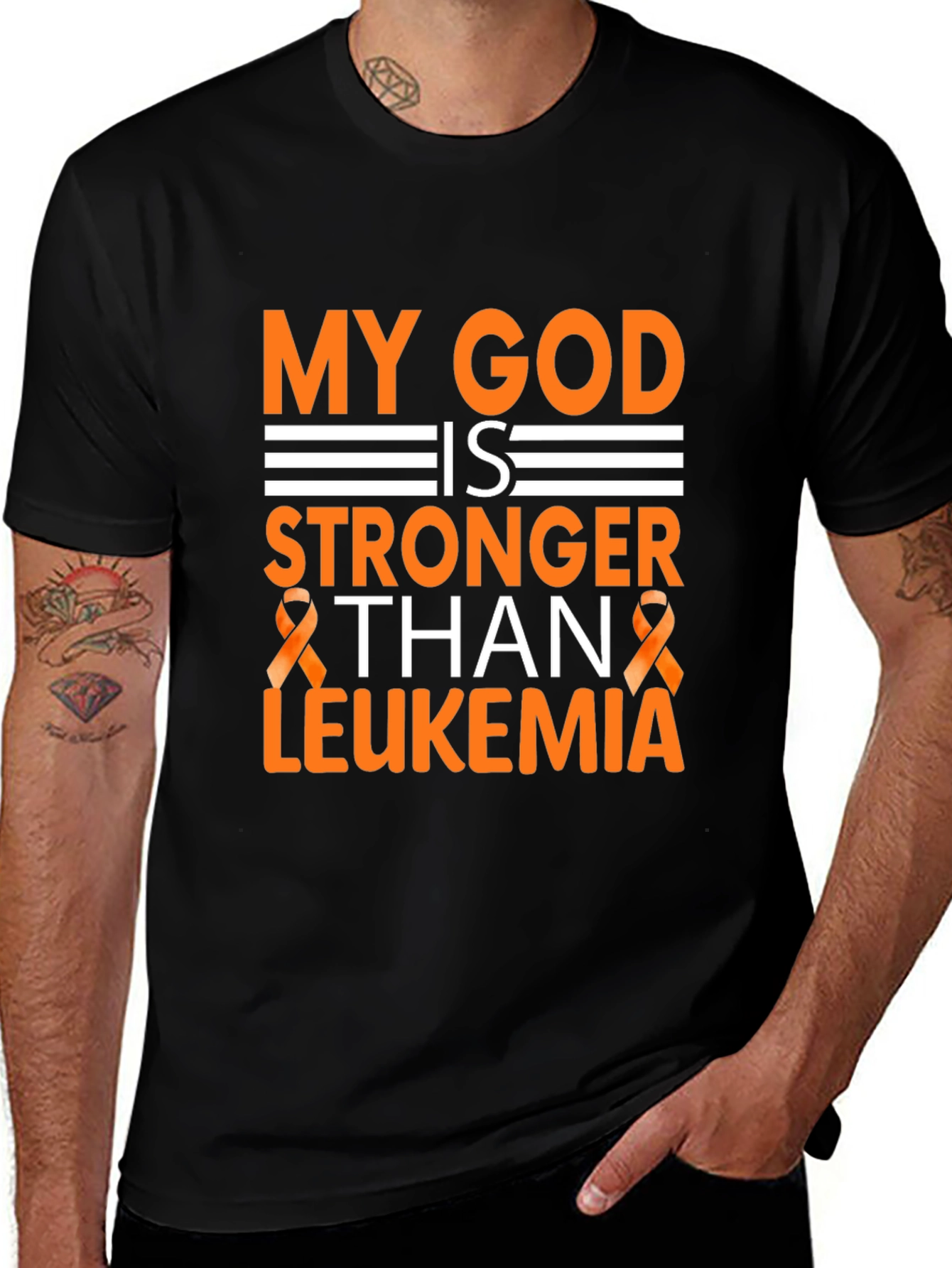 My God is Stronger Than Leukemia T-Shirt