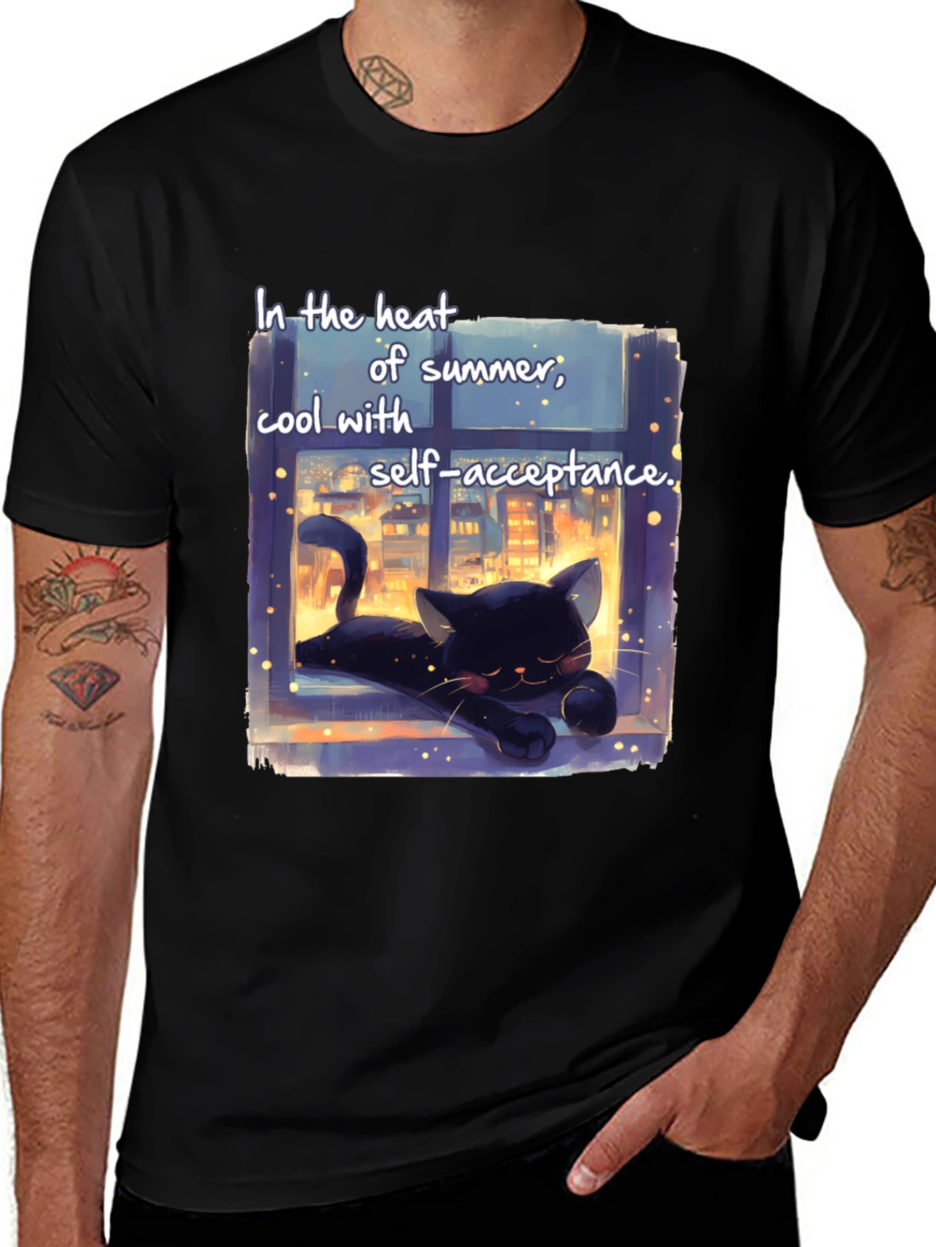 Cool Cat Summer T-Shirt - Self-Acceptance
