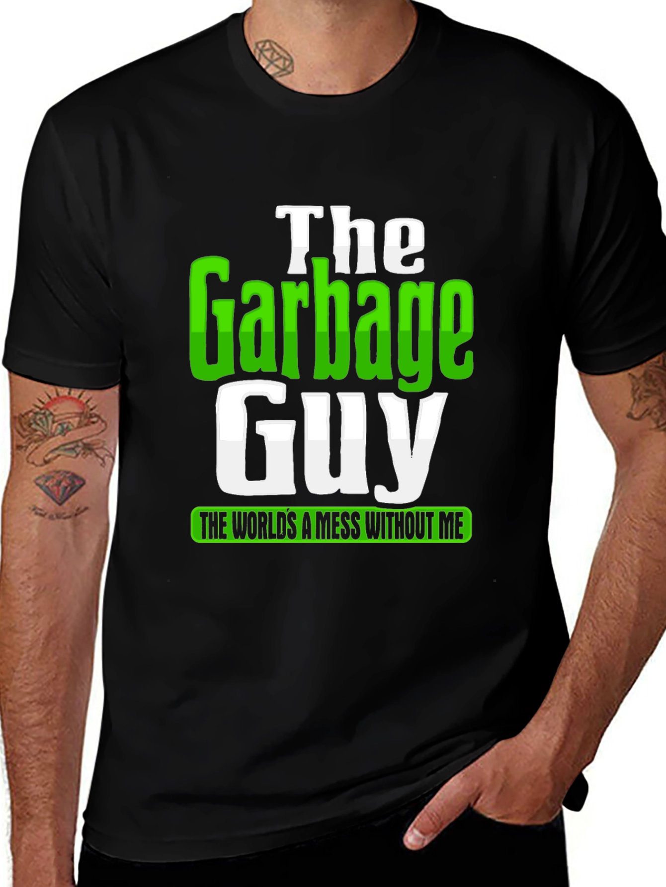 Variant 7 of The Garbage Guy Funny Graphic T-Shirt