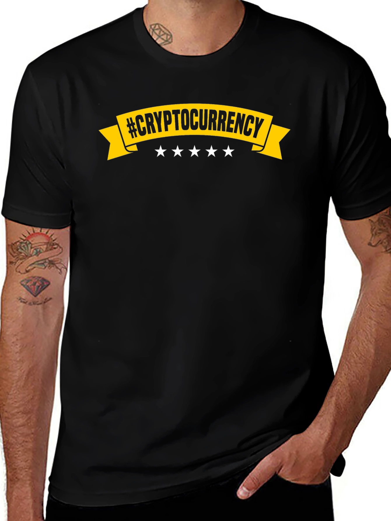 Black Cryptocurrency Graphic Tee - Black main image