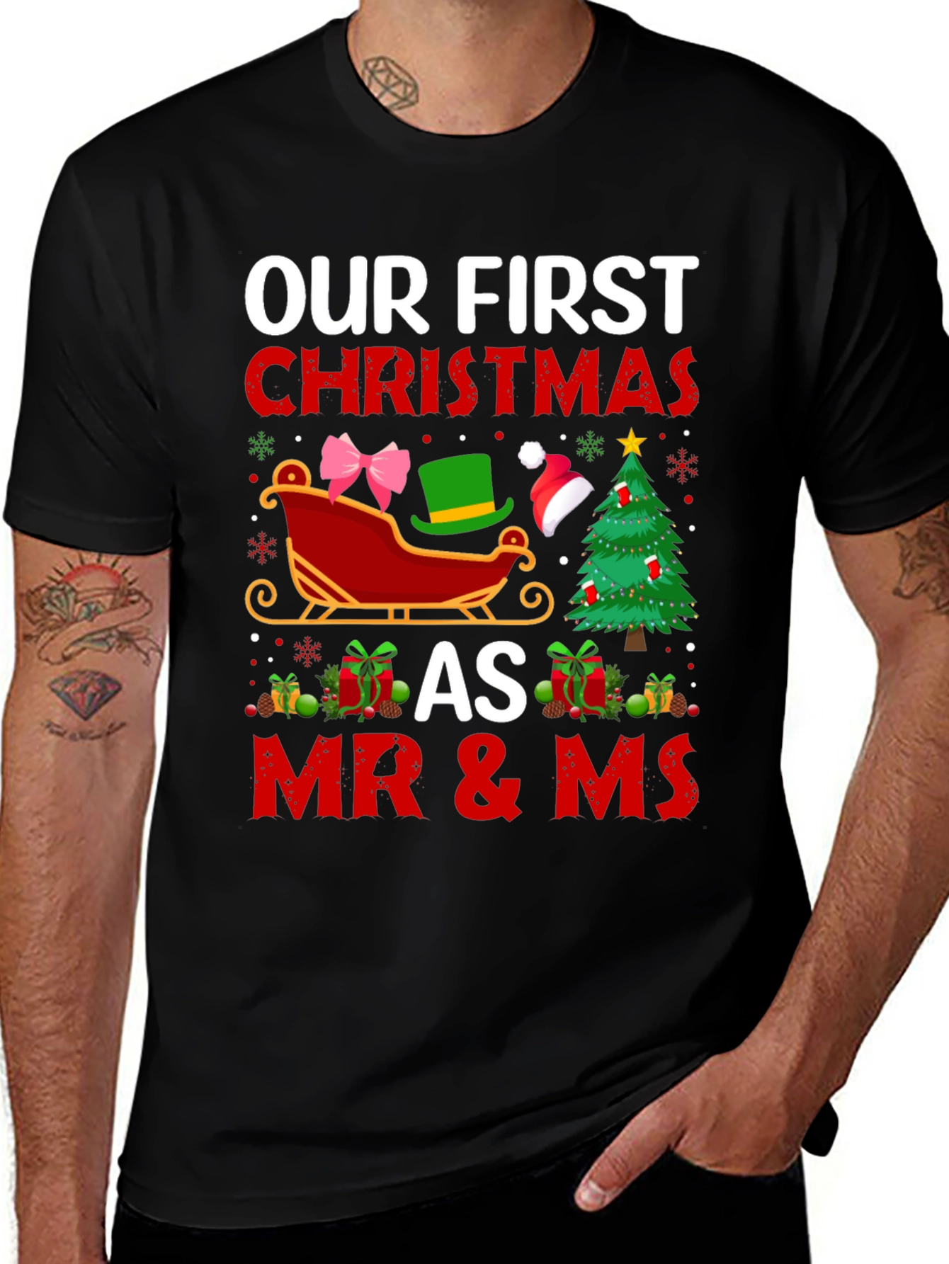 Our First Christmas as Mr & Ms T-Shirt