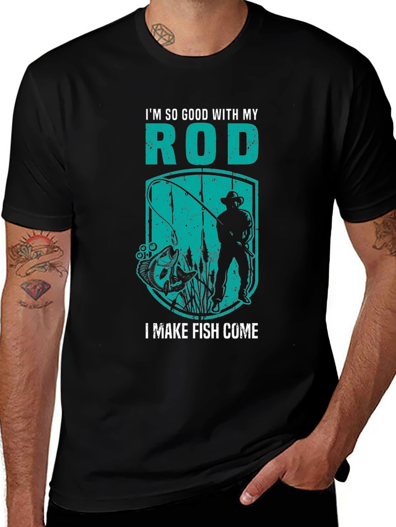 Variant 18 of I'm So Good With My Rod Fishing T-Shirt